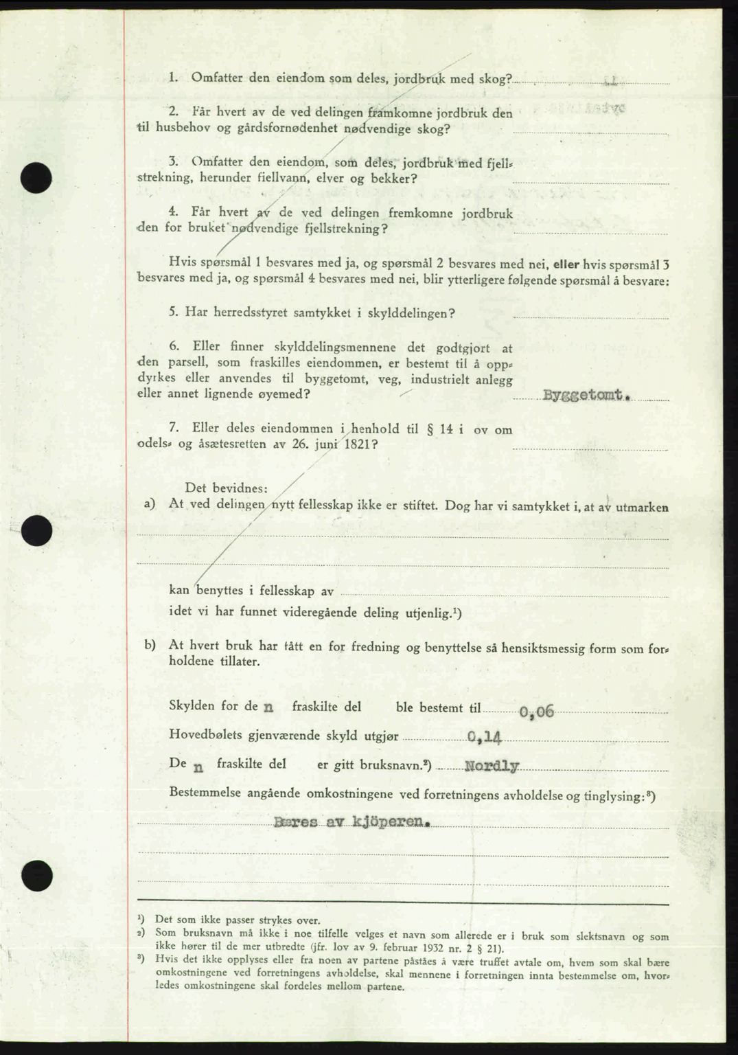 Romsdal sorenskriveri, AV/SAT-A-4149/1/2/2C: Mortgage book no. A23, 1947-1947, Diary no: : 1311/1947