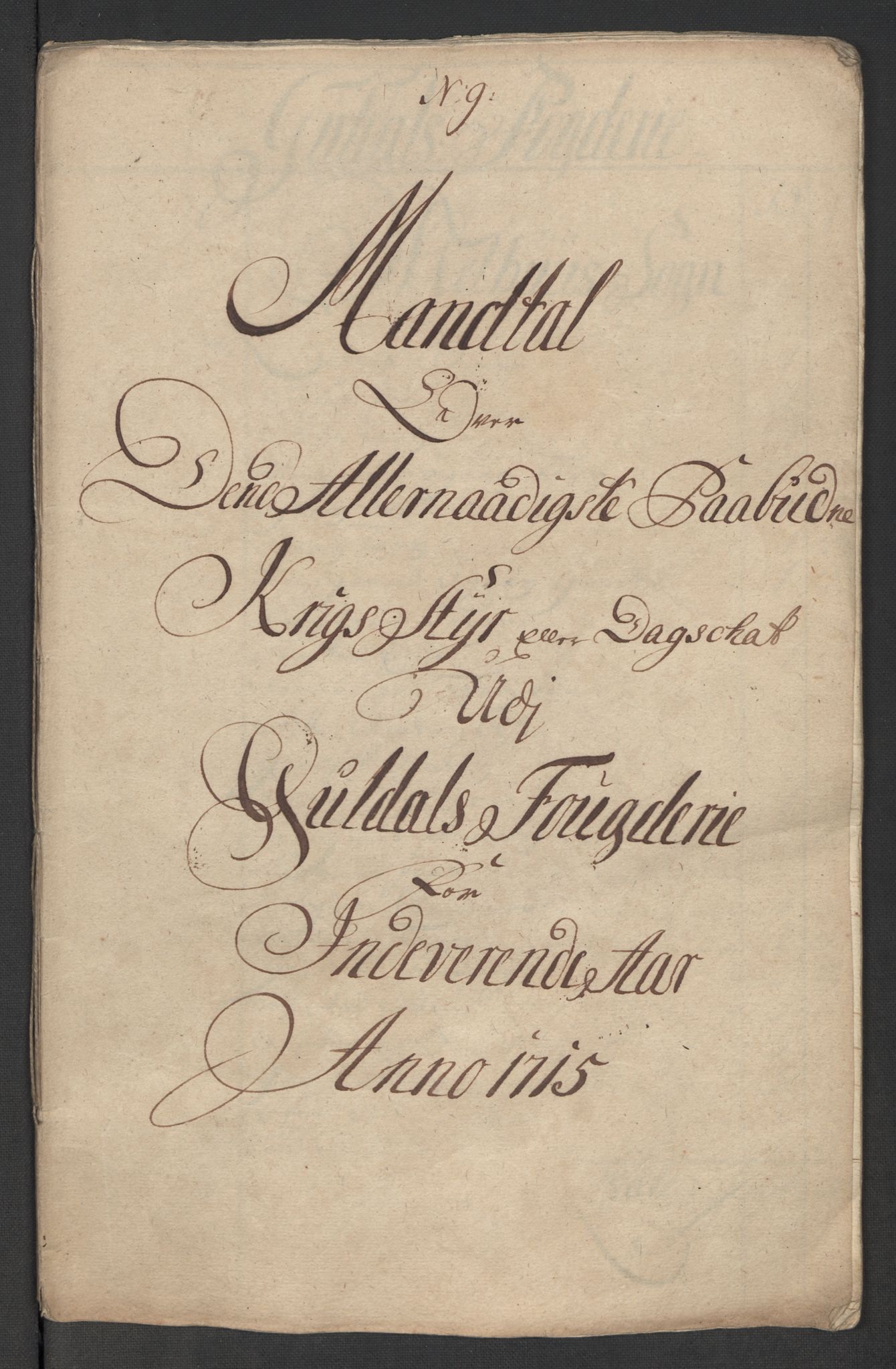 Rentekammeret inntil 1814, Reviderte regnskaper, Fogderegnskap, AV/RA-EA-4092/R60/L3966: Fogderegnskap Orkdal og Gauldal, 1715, p. 340