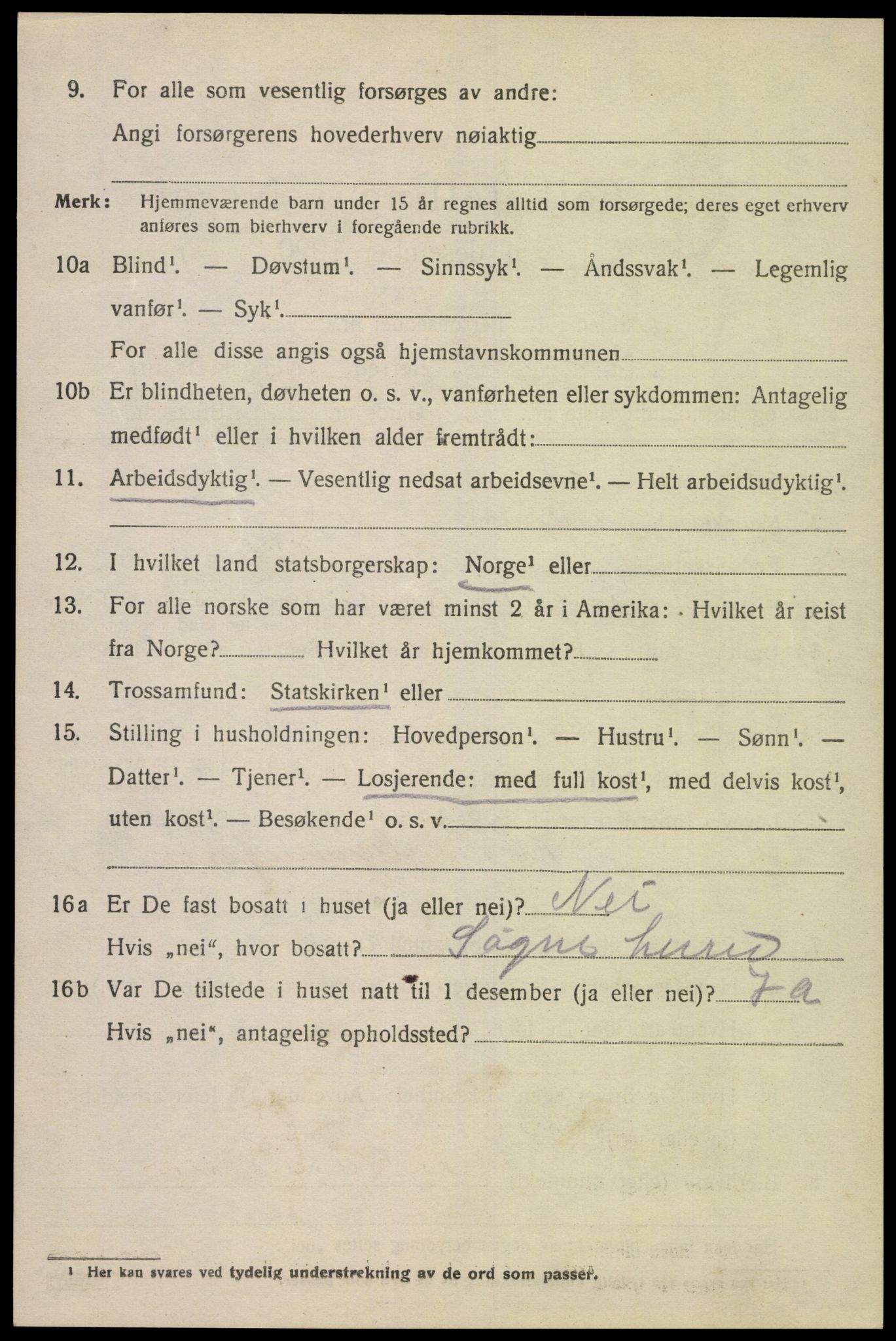 SAK, 1920 census for Greipstad, 1920, p. 2063