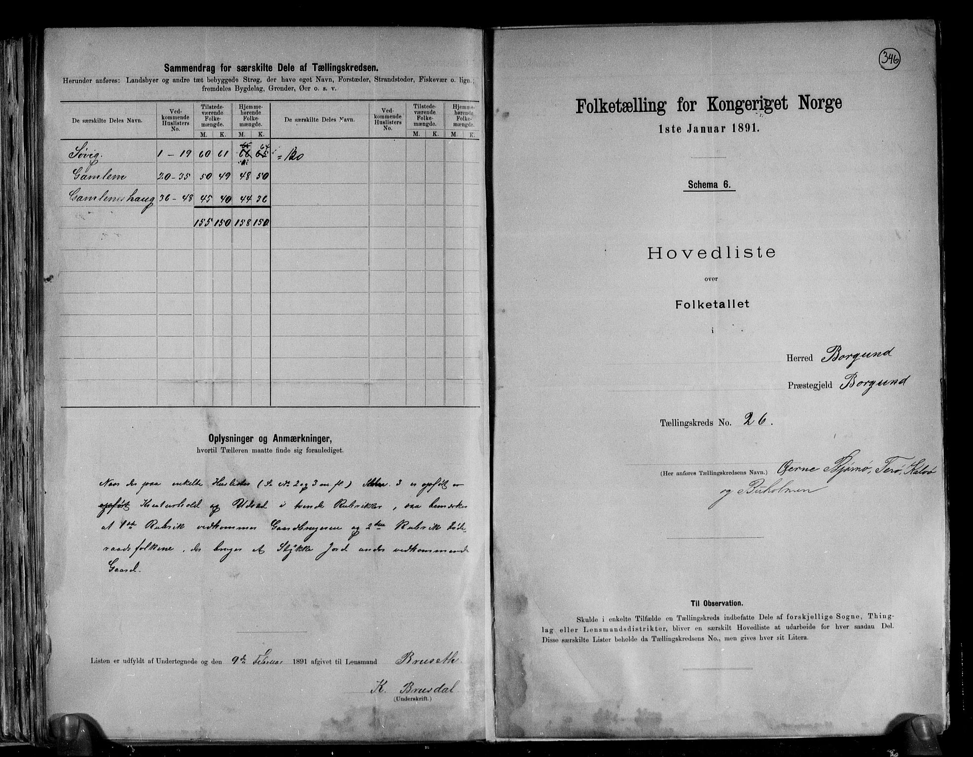 RA, 1891 census for 1531 Borgund, 1891, p. 57