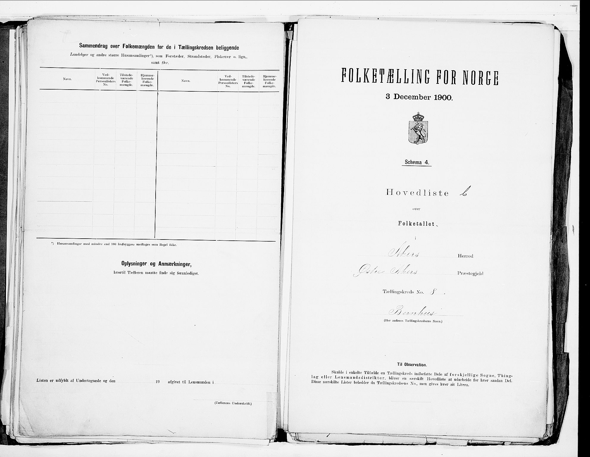 SAO, 1900 census for Aker, 1900, p. 33