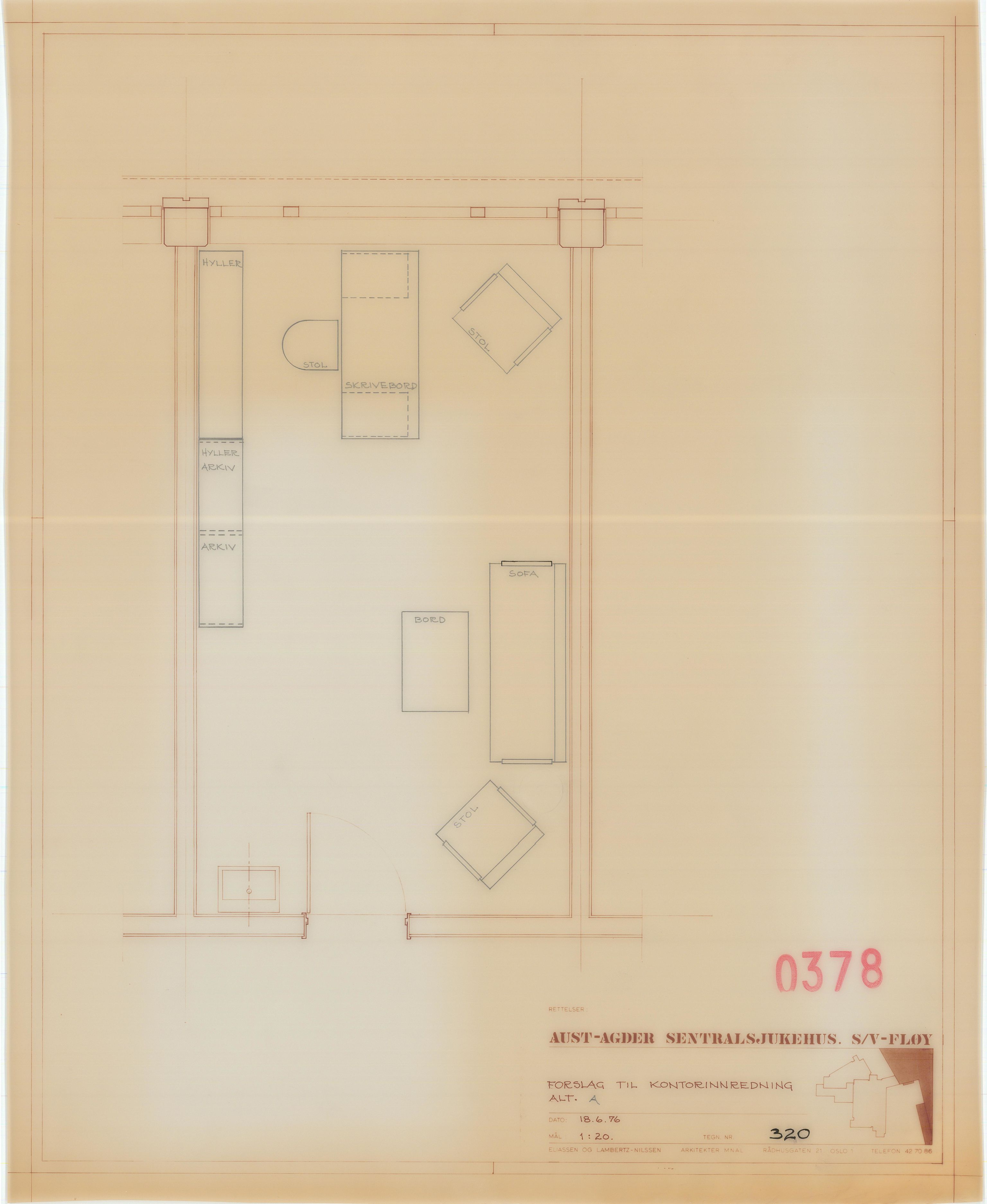 Eliassen og Lambertz-Nilssen Arkitekter, AAKS/PA-2983/T/T03/L0006: Tegningskogger 378, 1974-1978, p. 24