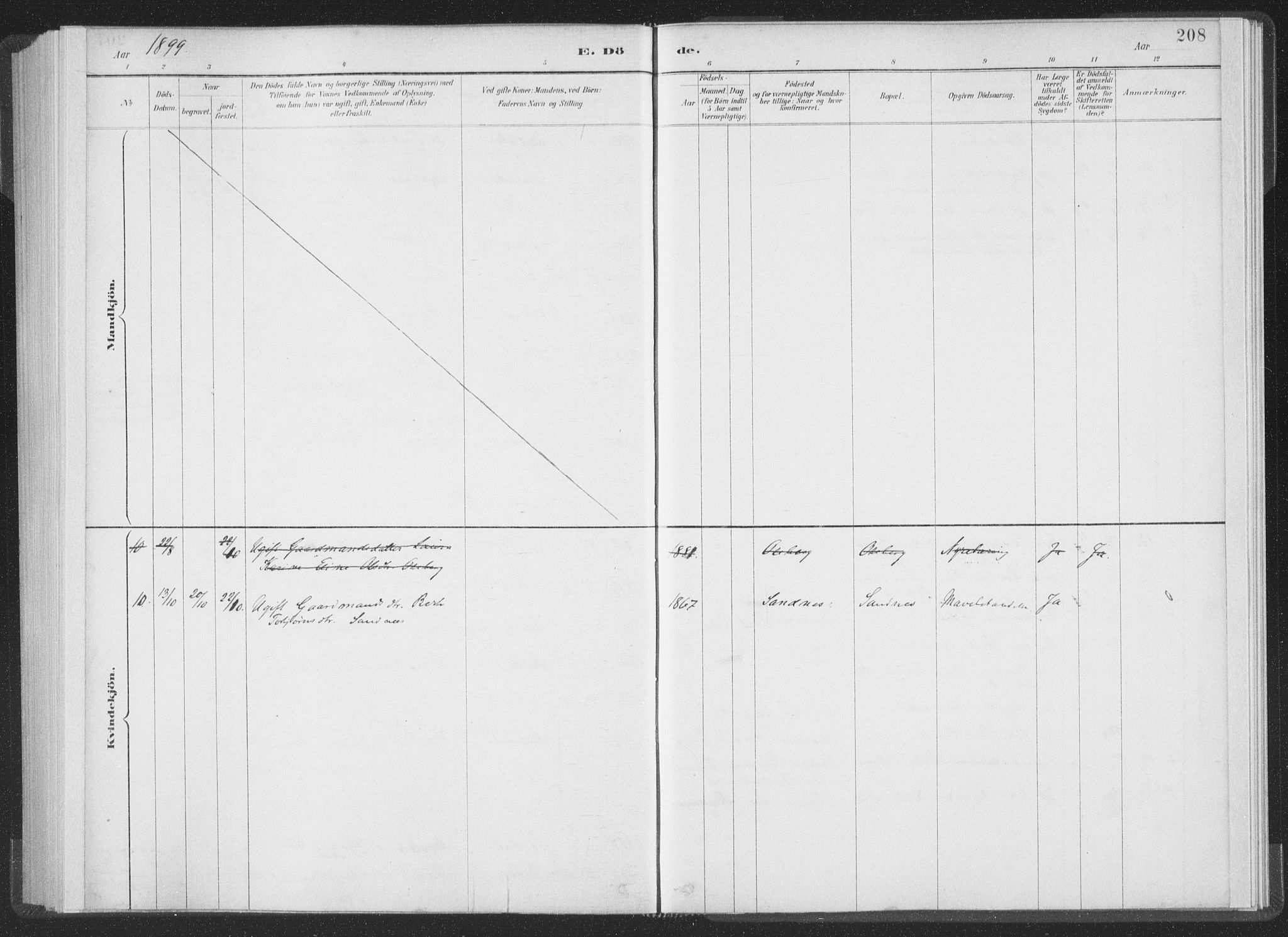 Ministerialprotokoller, klokkerbøker og fødselsregistre - Møre og Romsdal, AV/SAT-A-1454/502/L0025: Parish register (official) no. 502A03, 1885-1909, p. 208