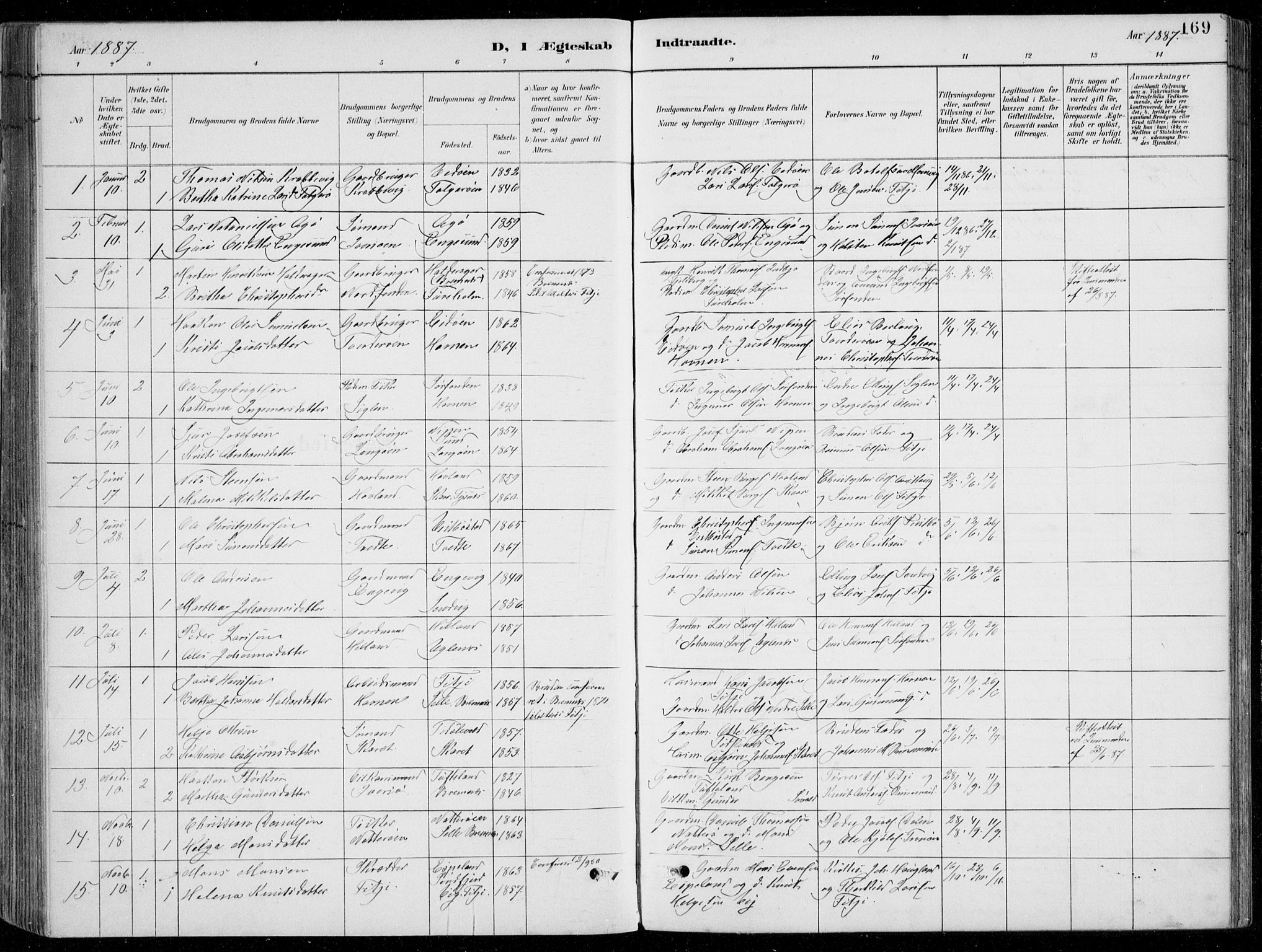 Fitjar sokneprestembete, AV/SAB-A-99926: Parish register (copy) no. A 2, 1887-1906, p. 169
