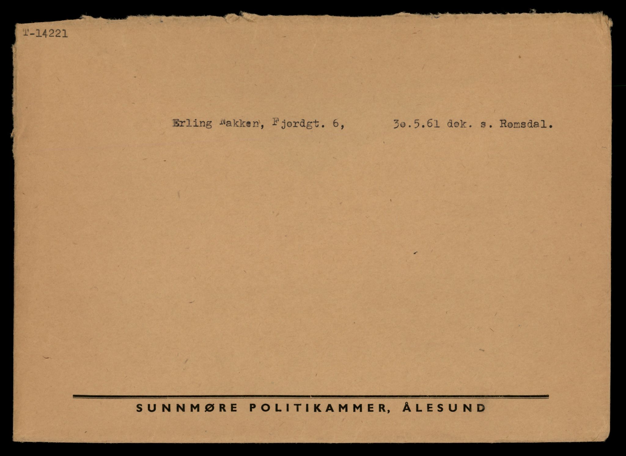 Møre og Romsdal vegkontor - Ålesund trafikkstasjon, AV/SAT-A-4099/F/Fe/L0044: Registreringskort for kjøretøy T 14205 - T 14319, 1927-1998, p. 546