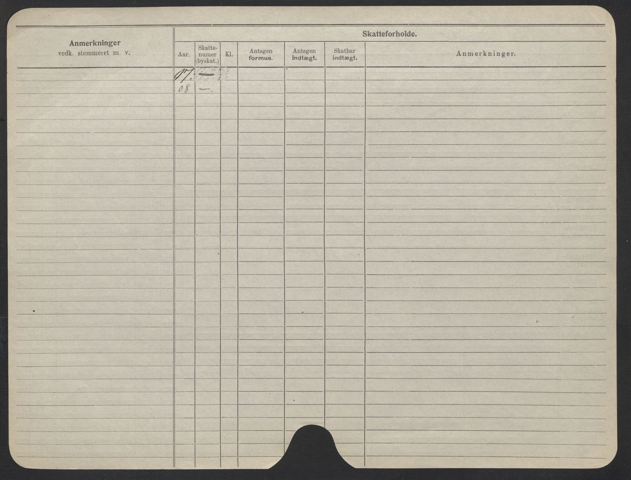 Oslo folkeregister, Registerkort, SAO/A-11715/F/Fa/Fac/L0019: Kvinner, 1906-1914, p. 25b