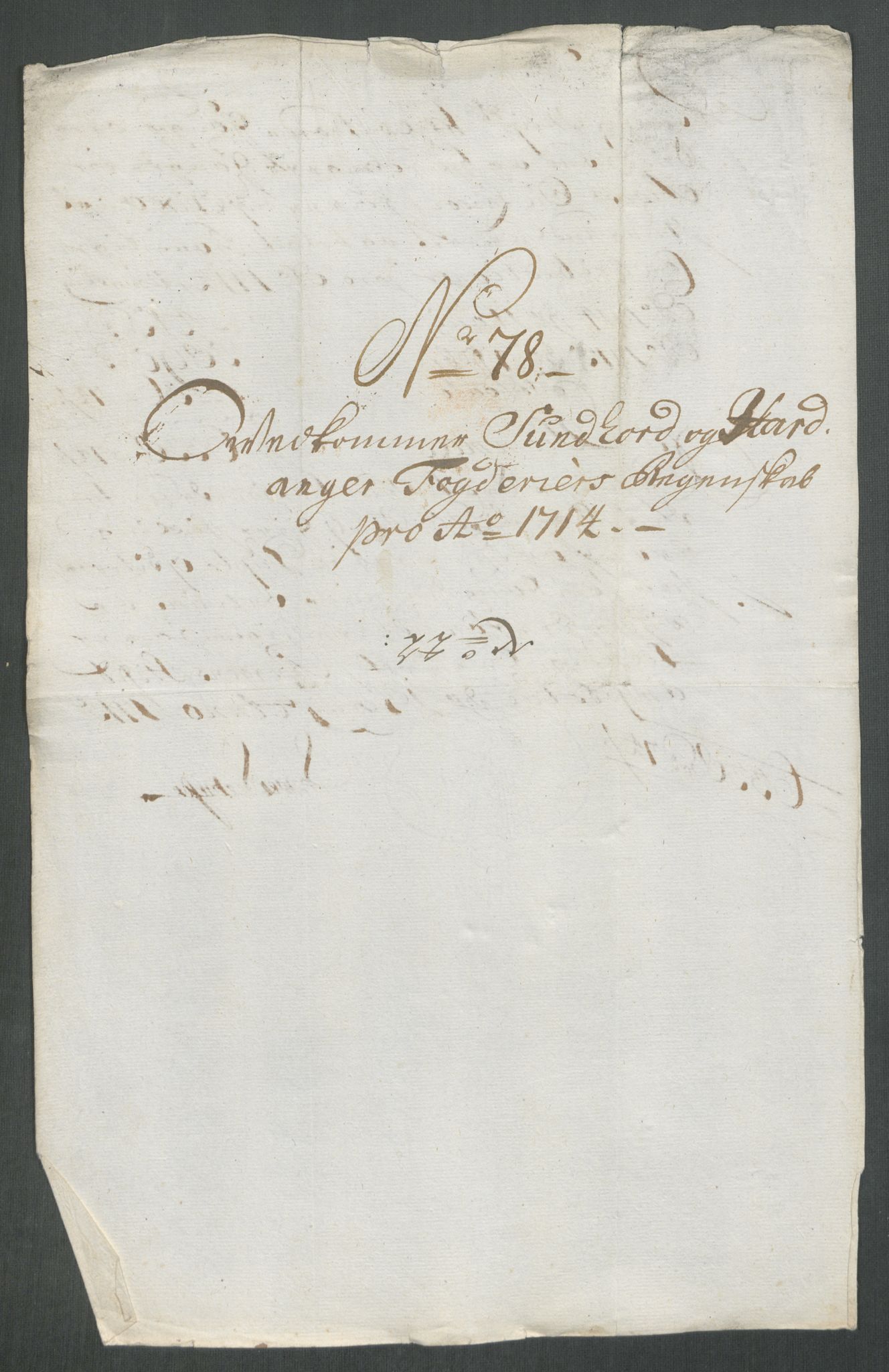 Rentekammeret inntil 1814, Reviderte regnskaper, Fogderegnskap, RA/EA-4092/R48/L2990: Fogderegnskap Sunnhordland og Hardanger, 1714, p. 384