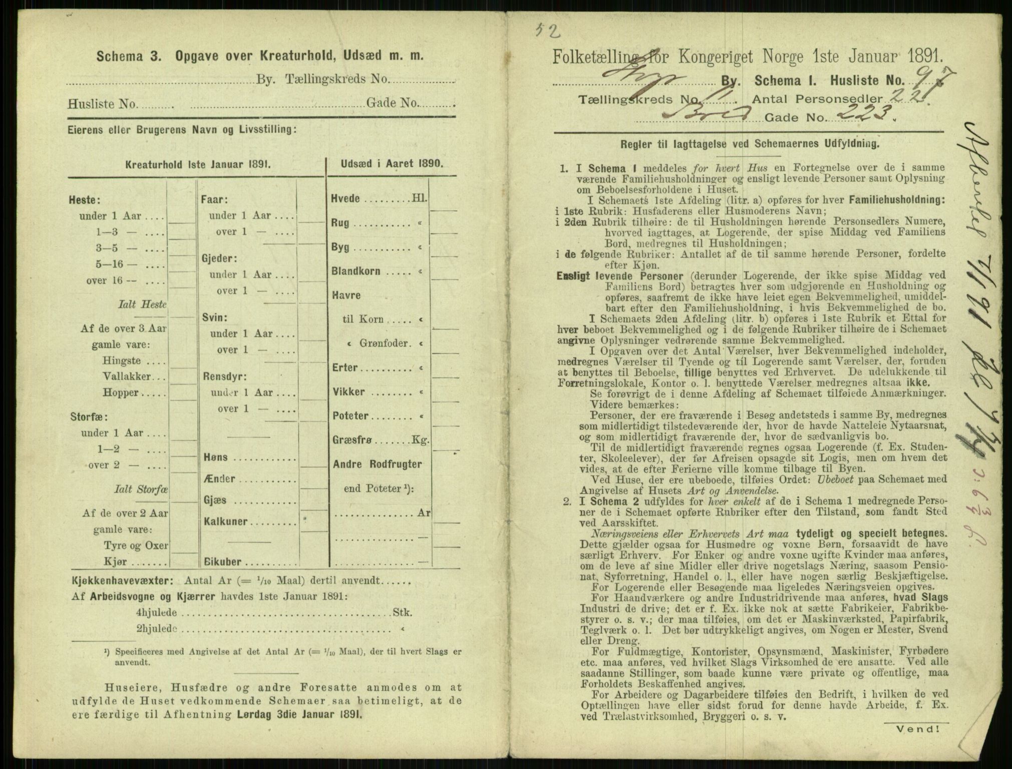 RA, 1891 census for 1103 Stavanger, 1891, p. 2155