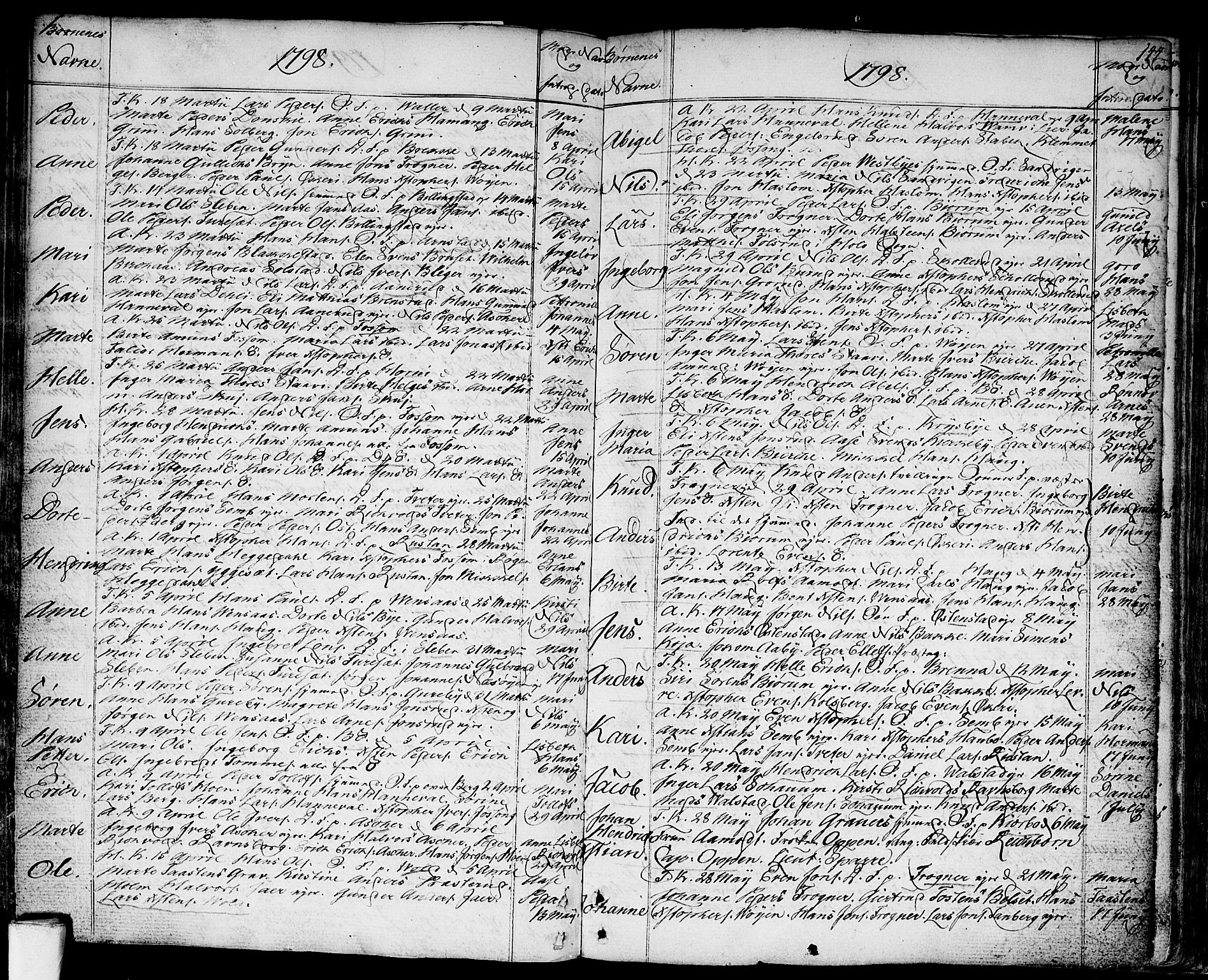 Asker prestekontor Kirkebøker, AV/SAO-A-10256a/F/Fa/L0003: Parish register (official) no. I 3, 1767-1807, p. 144