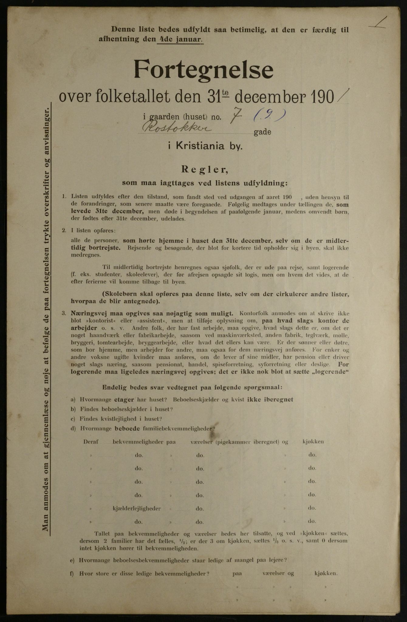 OBA, Municipal Census 1901 for Kristiania, 1901, p. 12983