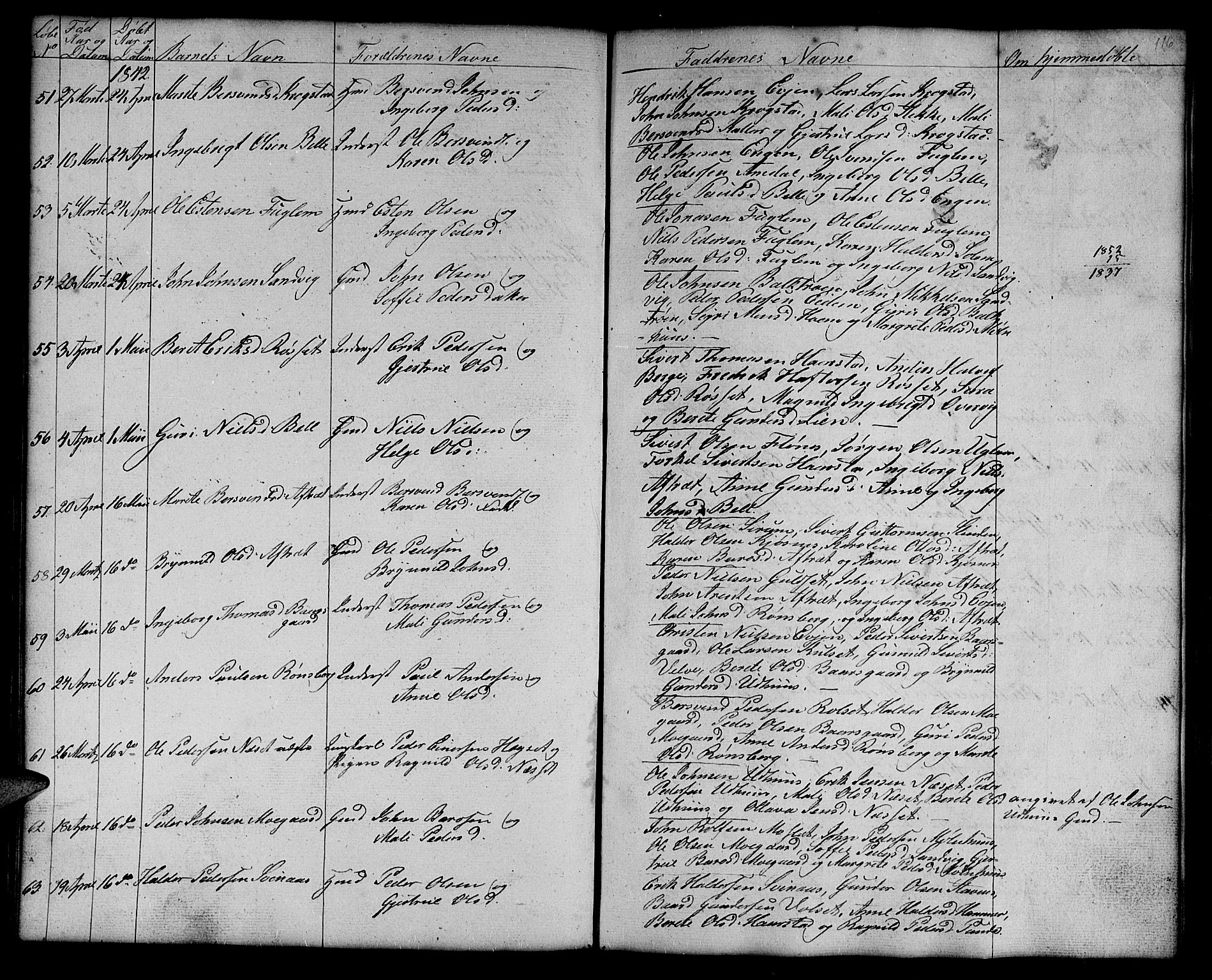 Ministerialprotokoller, klokkerbøker og fødselsregistre - Sør-Trøndelag, SAT/A-1456/695/L1154: Parish register (copy) no. 695C05, 1842-1858, p. 116