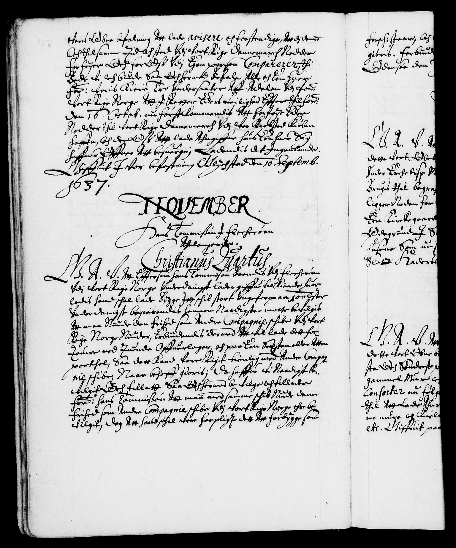 Danske Kanselli 1572-1799, AV/RA-EA-3023/F/Fc/Fca/Fcaa/L0006: Norske registre (mikrofilm), 1637-1642, p. 30b