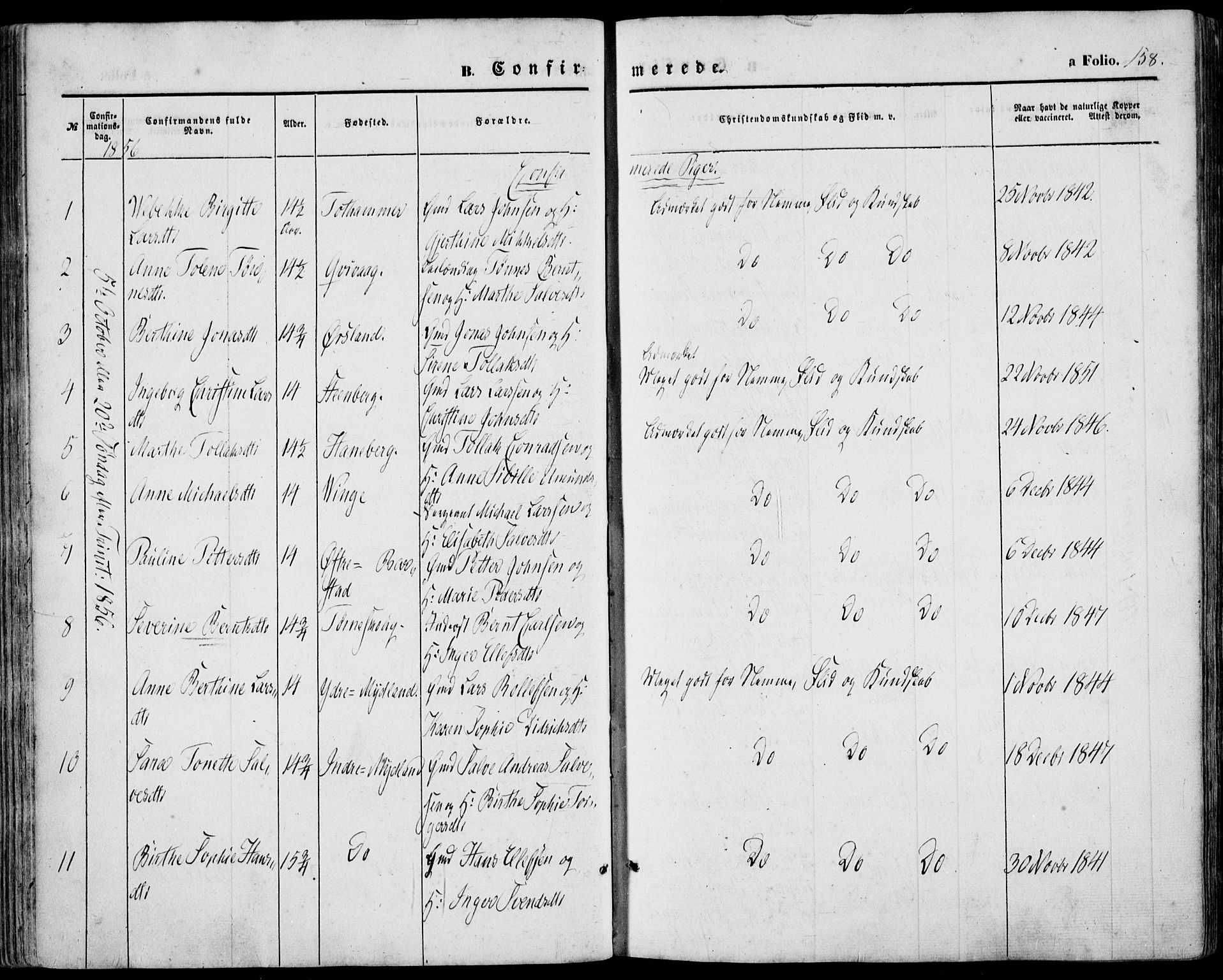 Sokndal sokneprestkontor, SAST/A-101808: Parish register (official) no. A 9, 1857-1874, p. 158