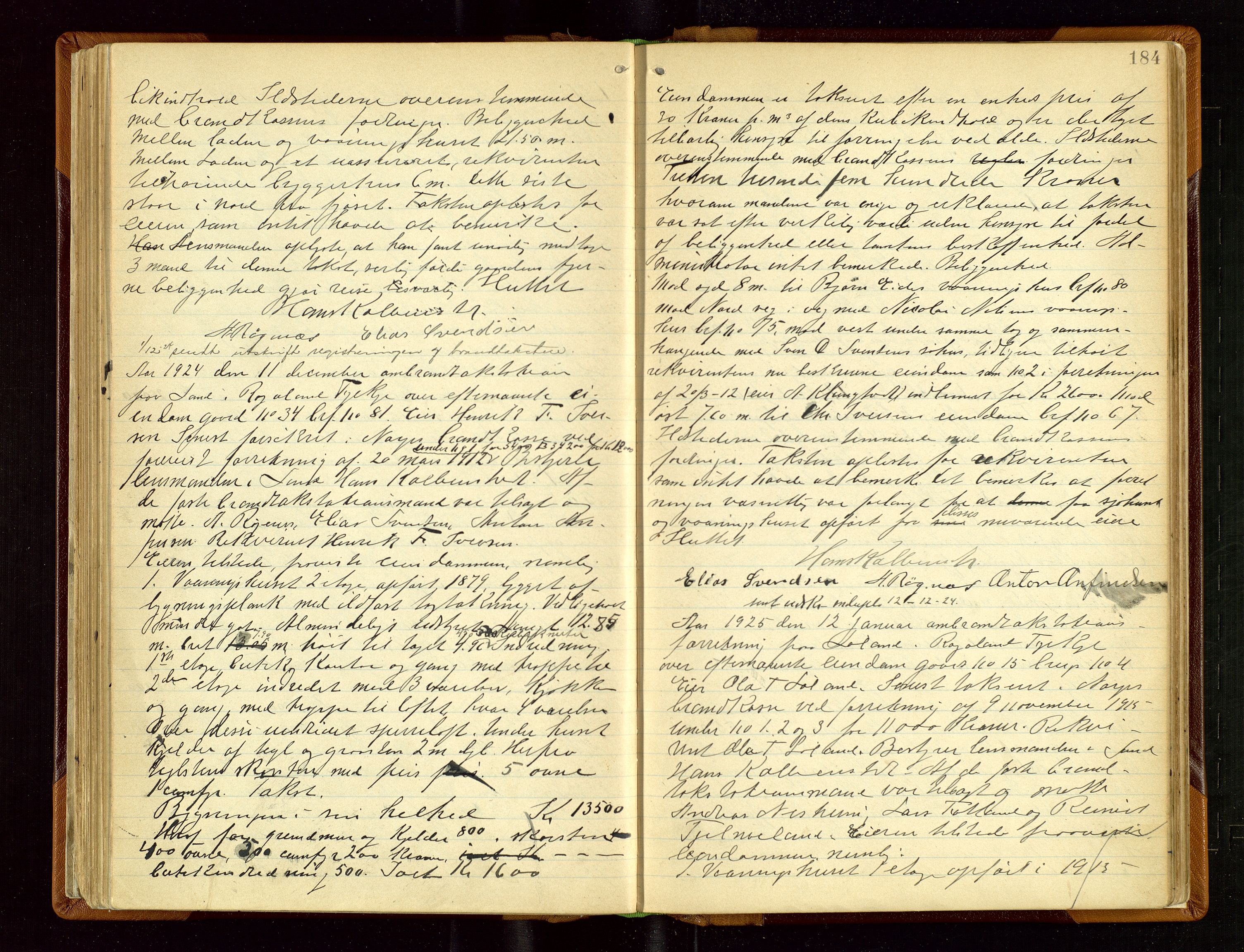 Sand lensmannskontor, AV/SAST-A-100415/Gob/L0003: Branntakstprotokoll, 1893-1936, p. 183b-184a