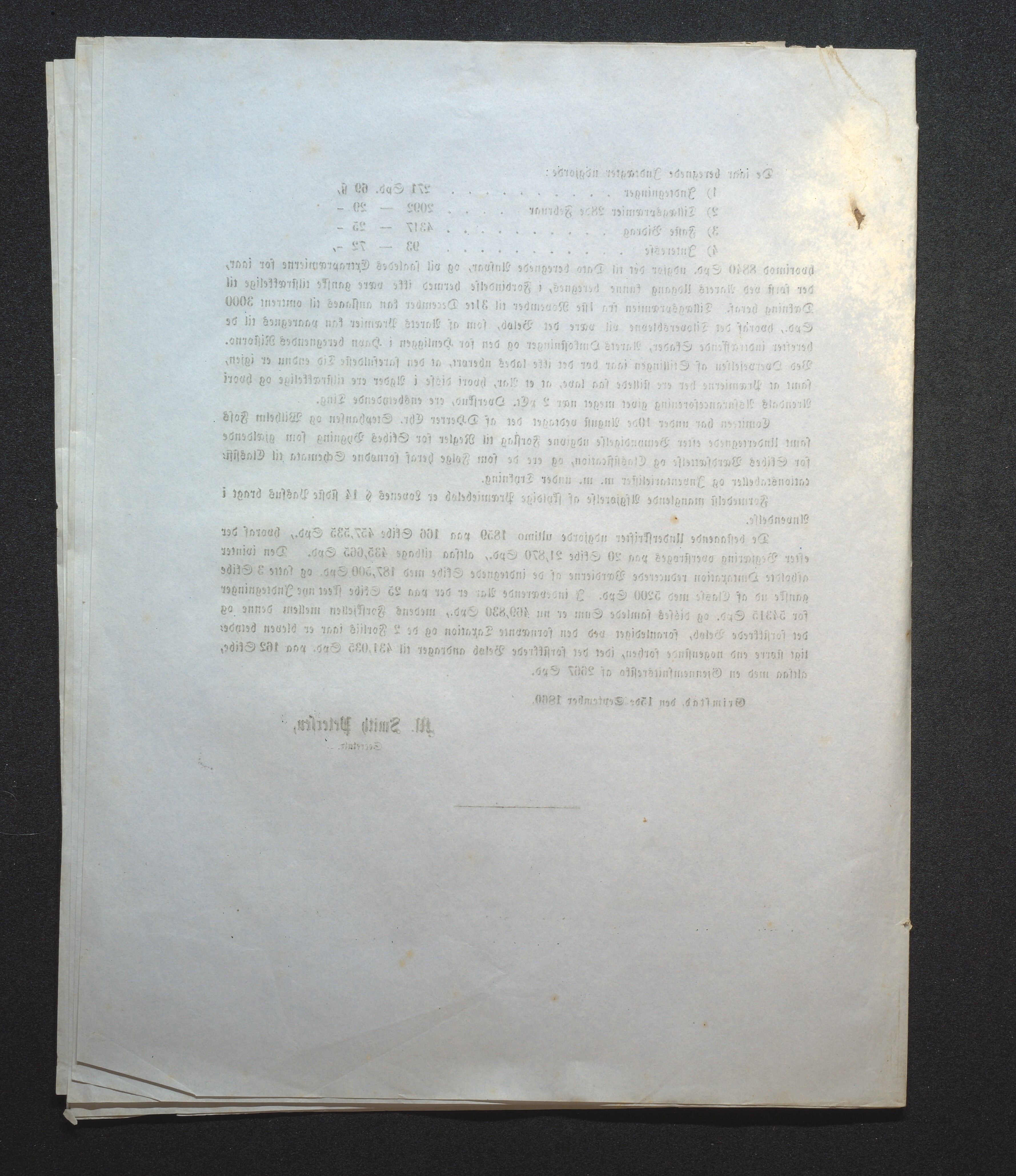 Agders Gjensidige Assuranceforening, AAKS/PA-1718/05/L0001: Regnskap, seilavdeling, pakkesak, 1855-1880