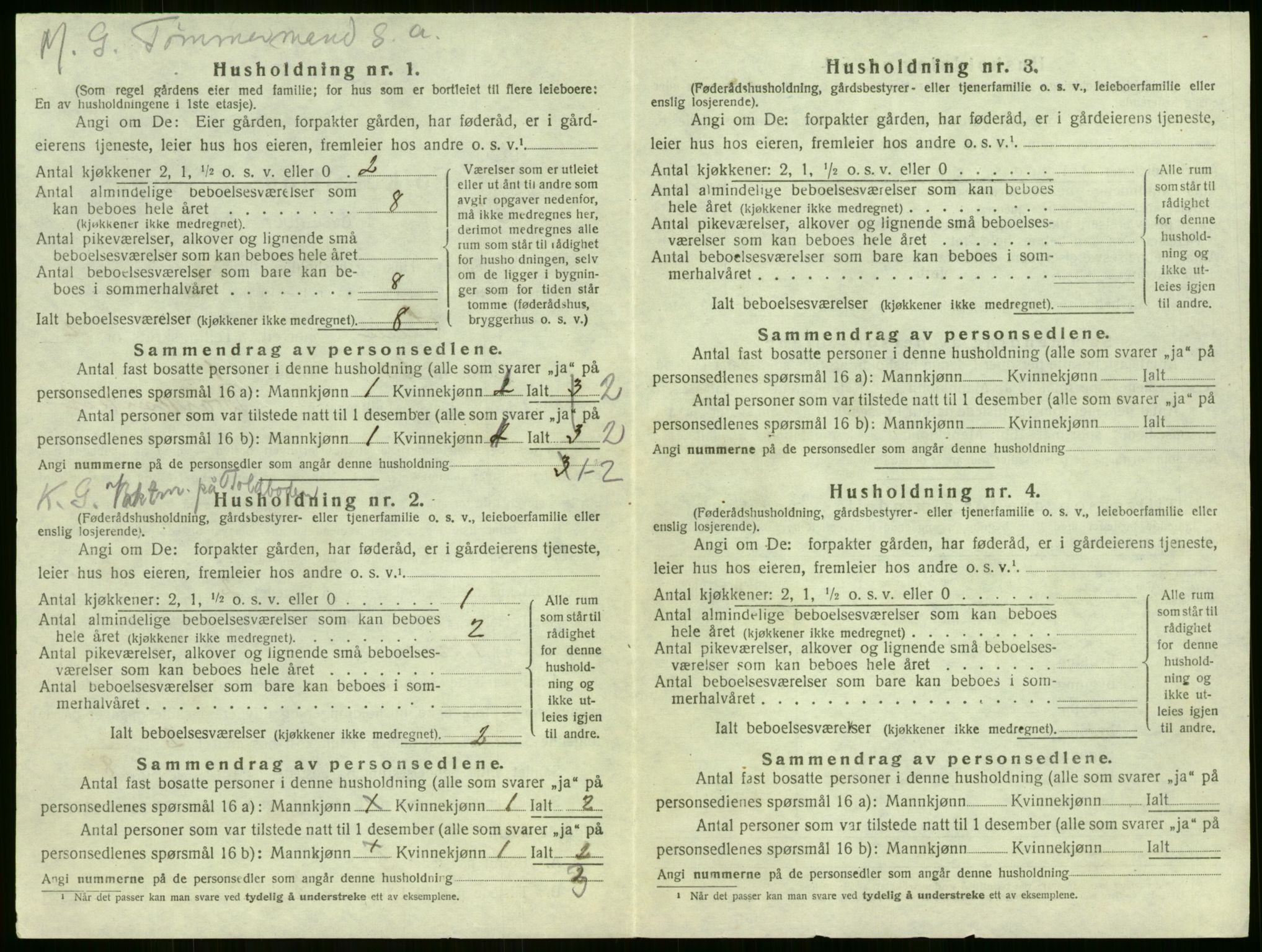 SAKO, 1920 census for Sem, 1920, p. 630