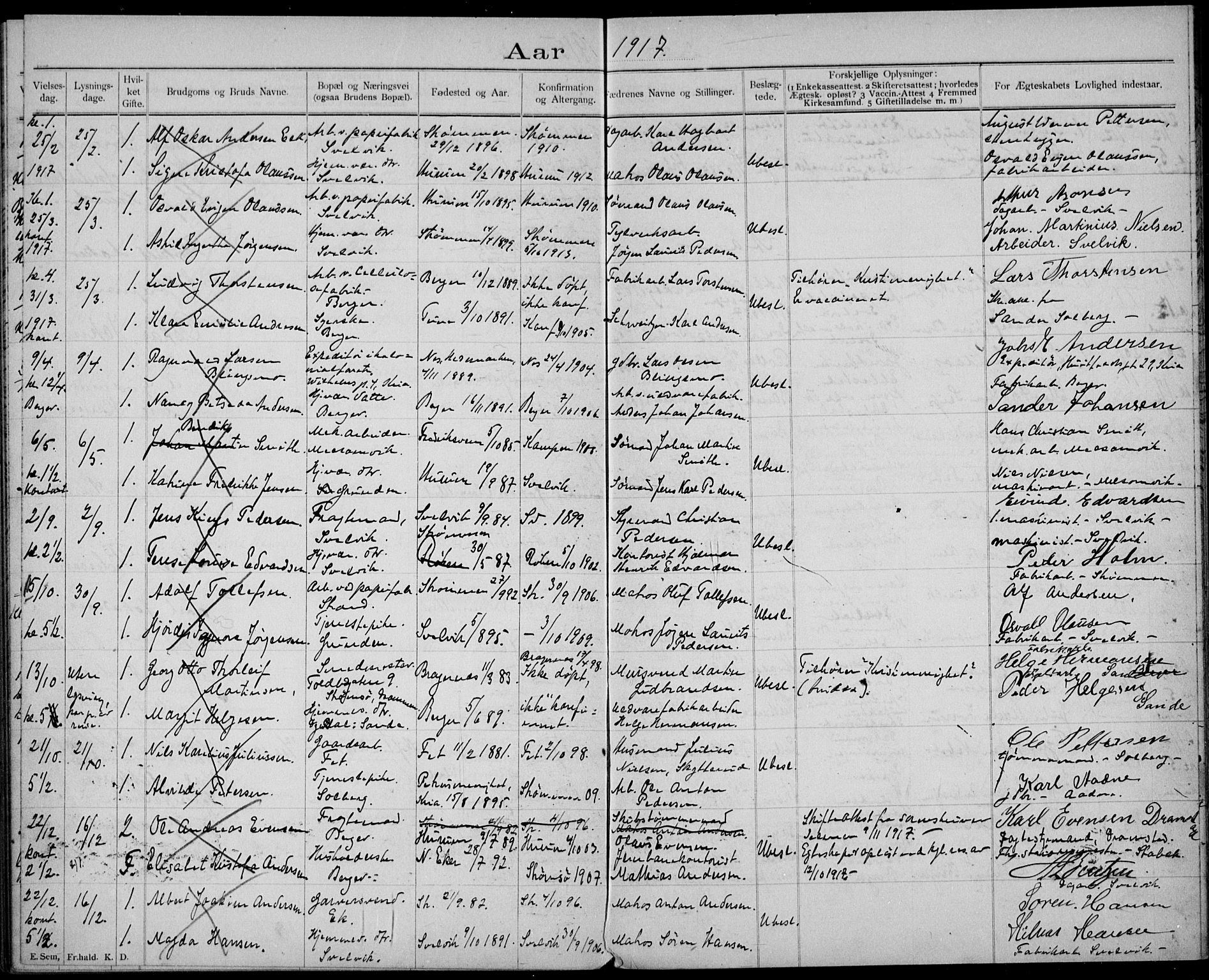 Strømm kirkebøker, AV/SAKO-A-322/H/Ha/L0002: Banns register no. 2, 1897-1919