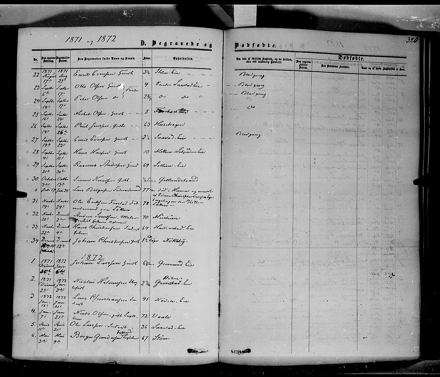 Stange prestekontor, SAH/PREST-002/K/L0013: Parish register (official) no. 13, 1862-1879, p. 326
