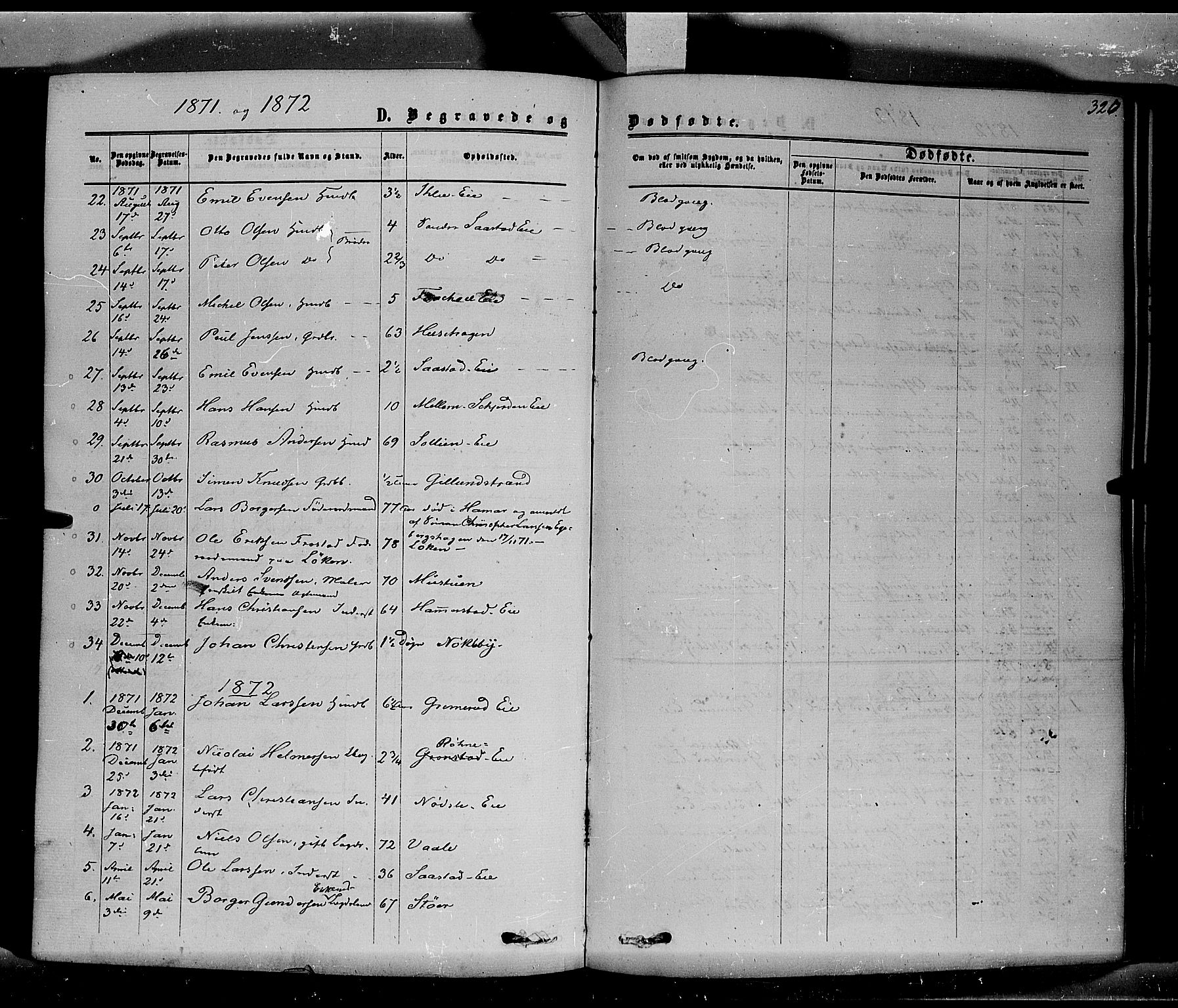 Stange prestekontor, AV/SAH-PREST-002/K/L0013: Parish register (official) no. 13, 1862-1879, p. 326