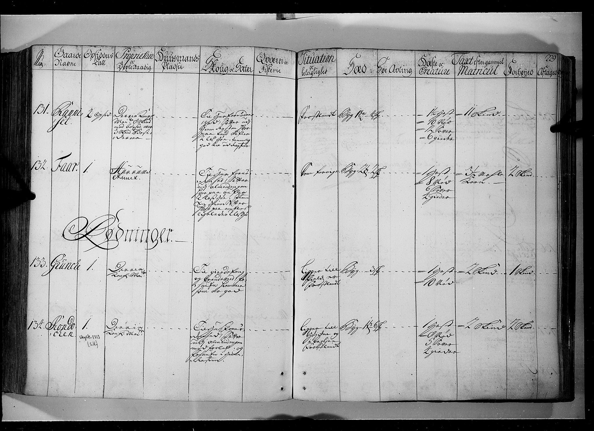 Rentekammeret inntil 1814, Realistisk ordnet avdeling, AV/RA-EA-4070/N/Nb/Nbf/L0104: Hadeland, Toten og Valdres eksaminasjonsprotokoll, 1723, p. 228b-229a