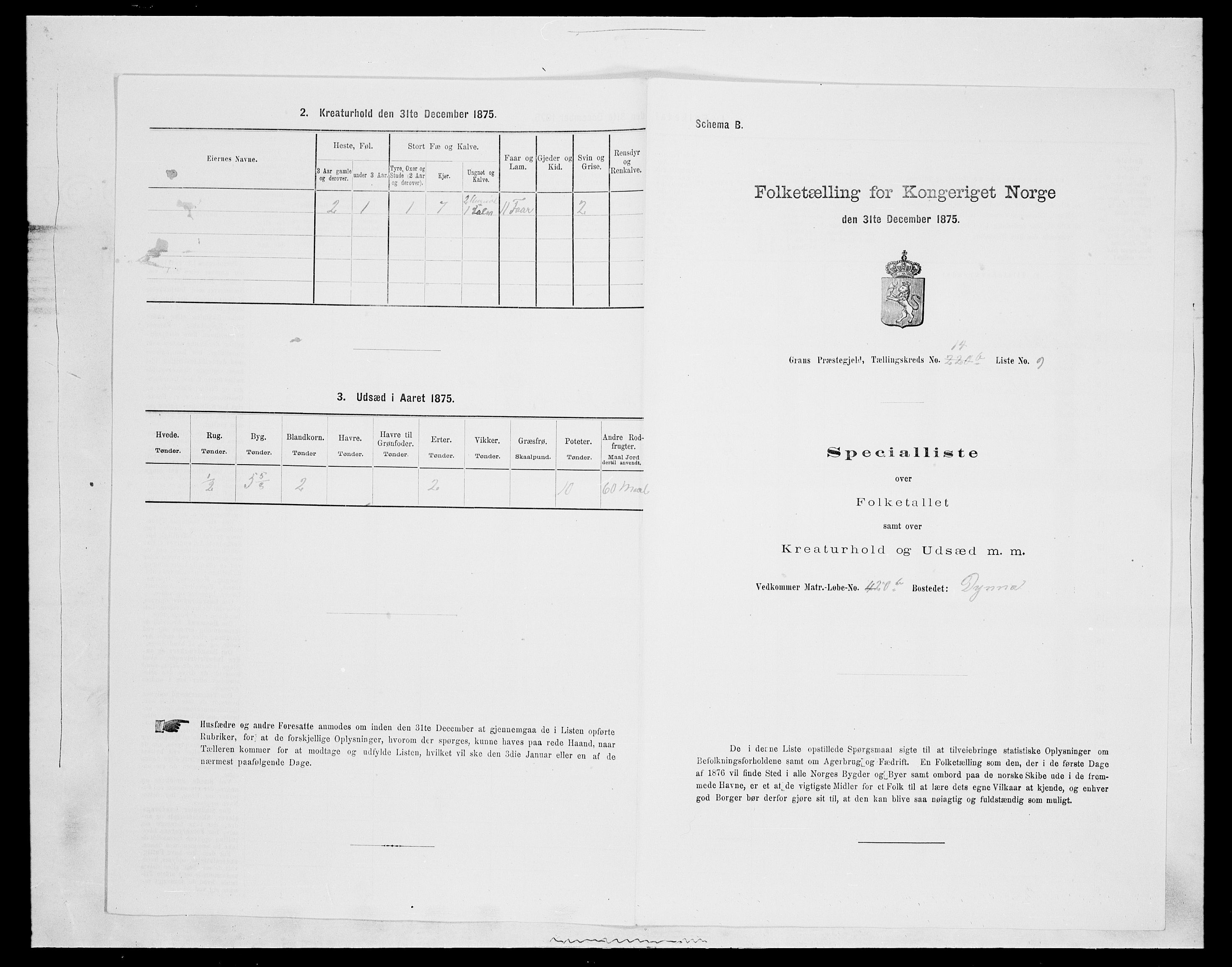 SAH, 1875 census for 0534P Gran, 1875, p. 2547