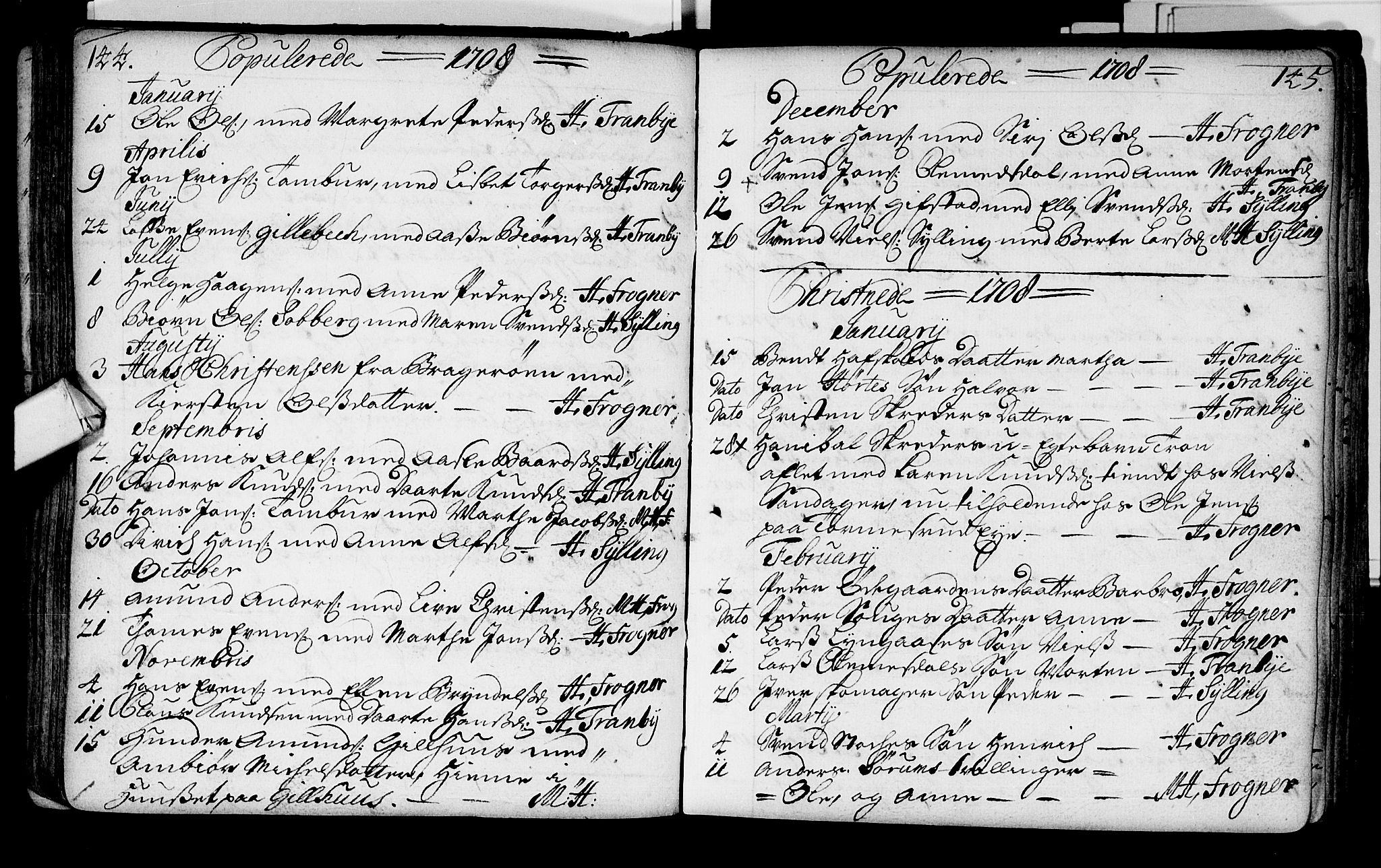 Lier kirkebøker, AV/SAKO-A-230/F/Fa/L0002: Parish register (official) no. I 2, 1701-1726, p. 144-145