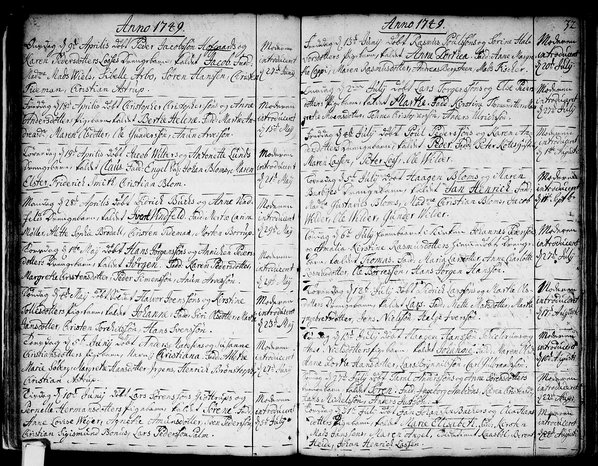 Strømsø kirkebøker, AV/SAKO-A-246/F/Fa/L0007: Parish register (official) no. I 7, 1739-1751, p. 32