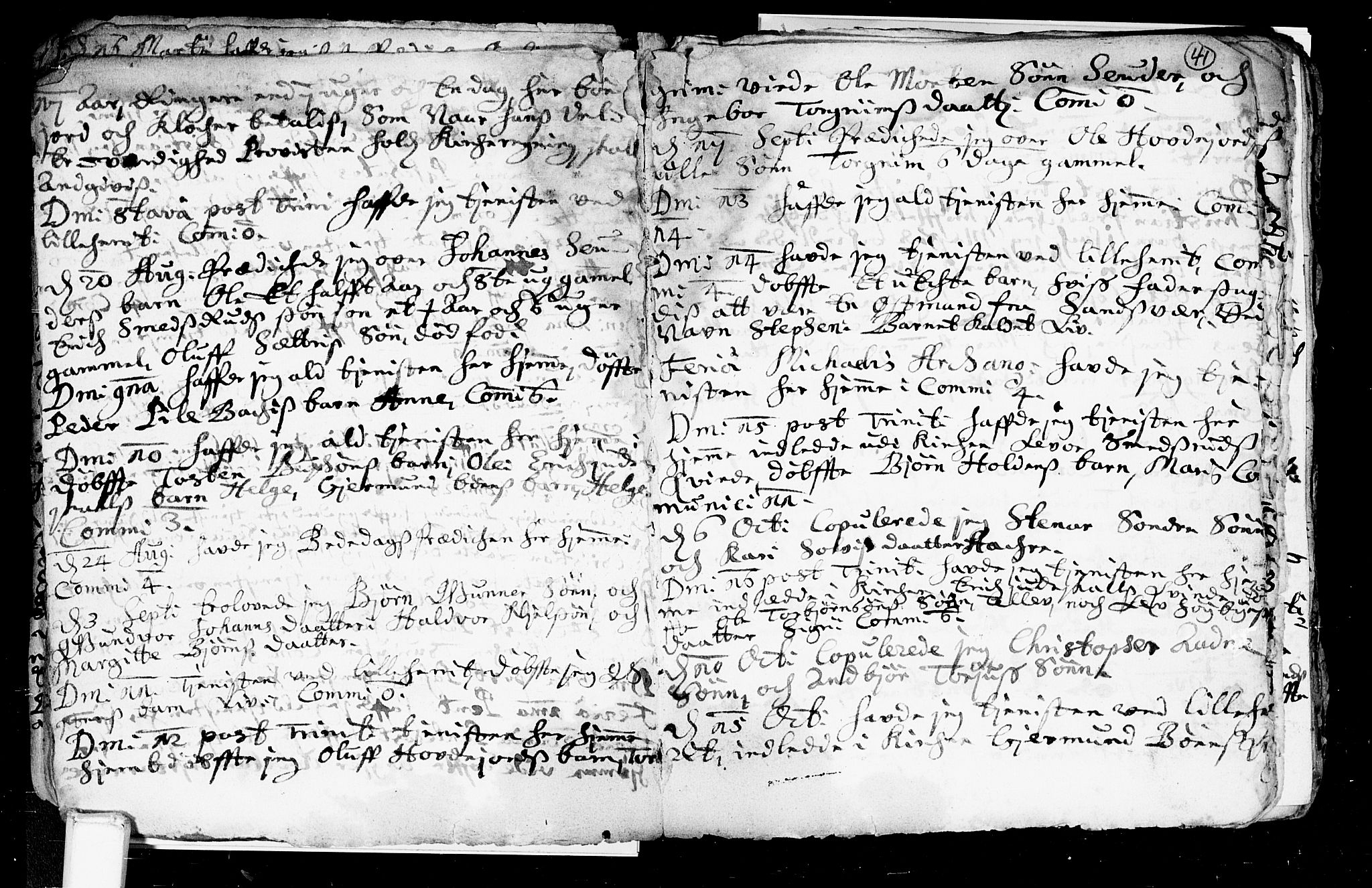 Heddal kirkebøker, SAKO/A-268/F/Fa/L0002: Parish register (official) no. I 2, 1699-1722, p. 41