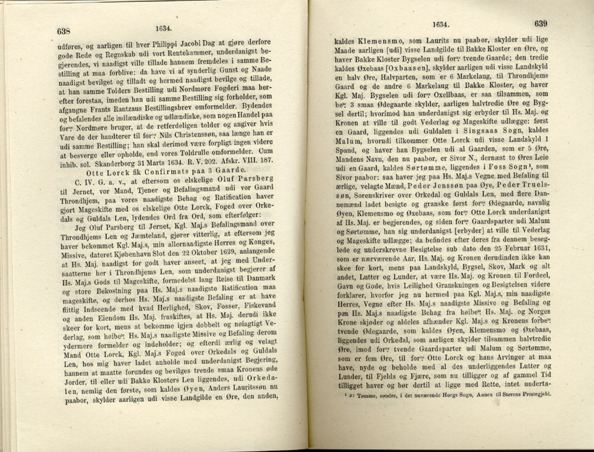 Publikasjoner utgitt av Det Norske Historiske Kildeskriftfond, PUBL/-/-/-: Norske Rigs-Registranter, bind 6, 1628-1634, p. 638-639