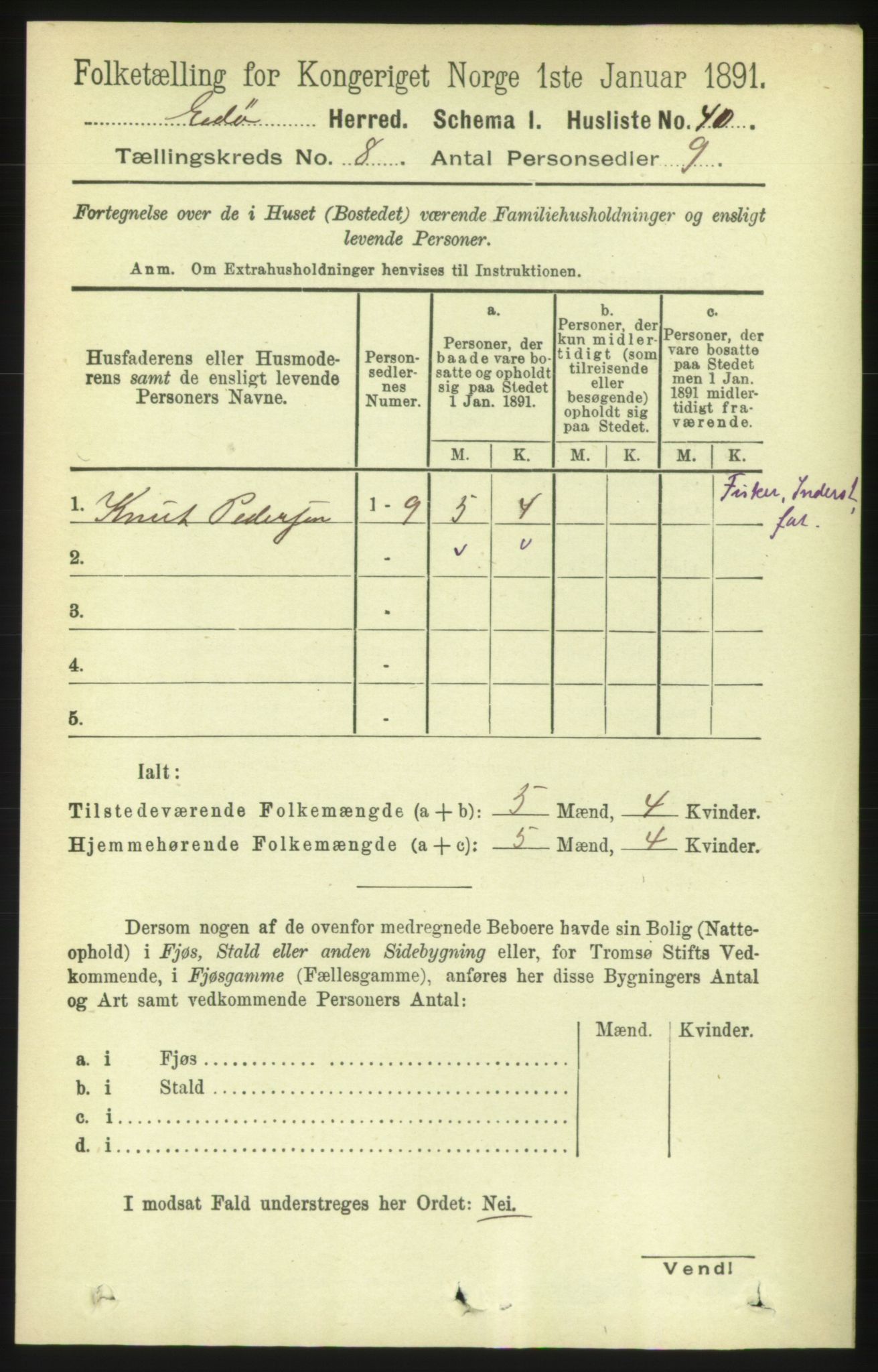 RA, 1891 census for 1573 Edøy, 1891, p. 1960