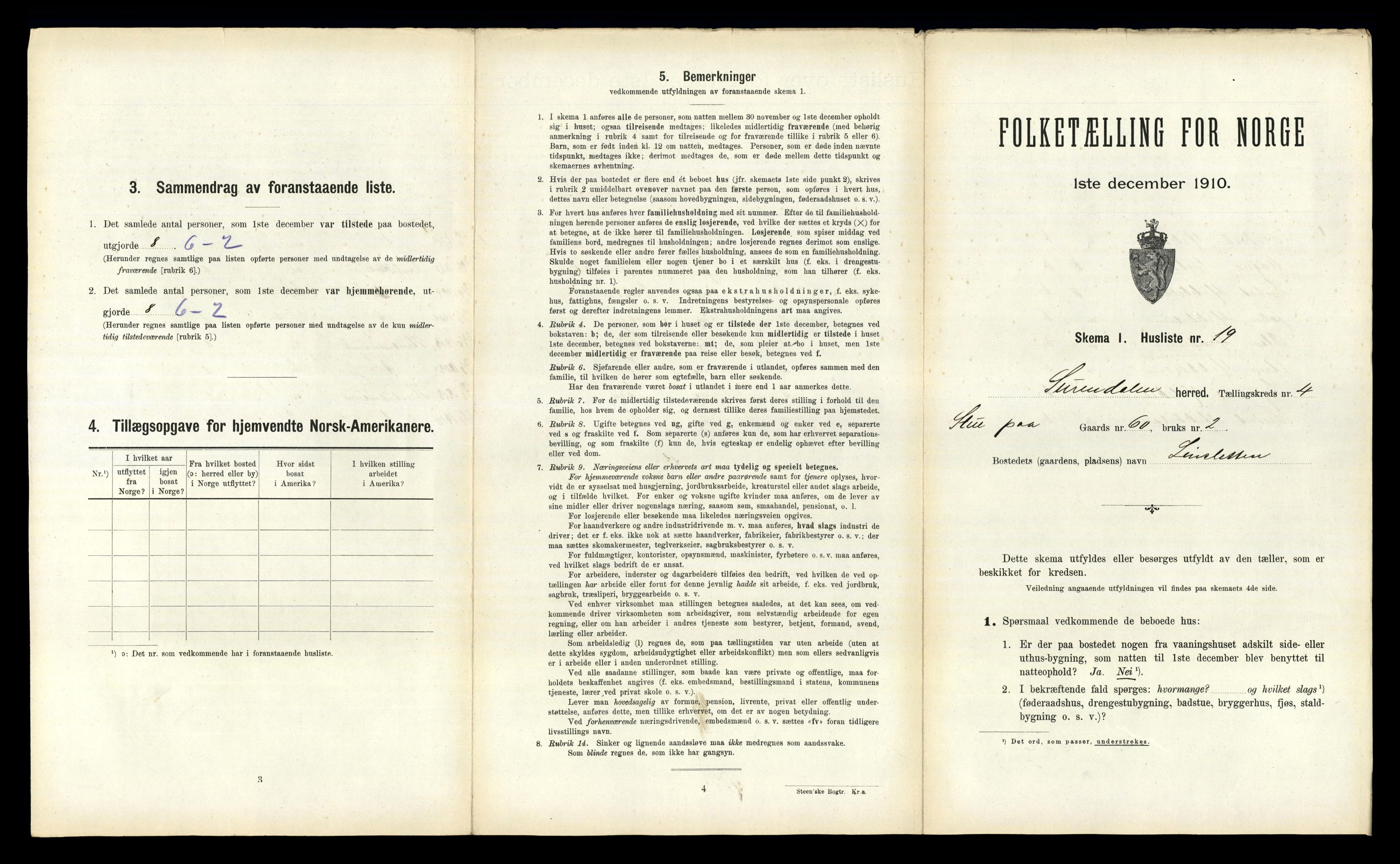 RA, 1910 census for Surnadal, 1910, p. 329