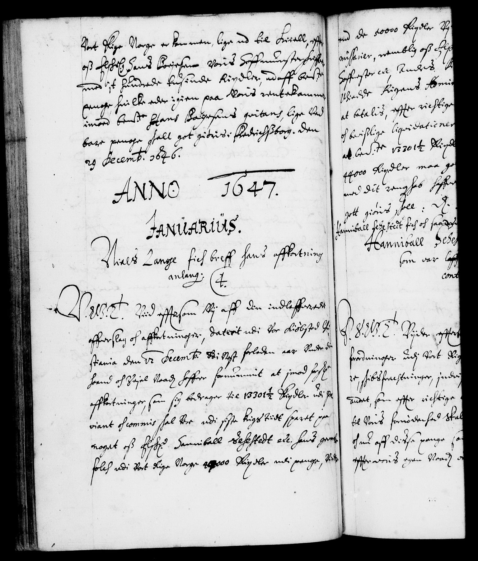 Danske Kanselli 1572-1799, AV/RA-EA-3023/F/Fc/Fca/Fcab/L0007: Norske tegnelser (mikrofilm), 1640-1648, p. 347b