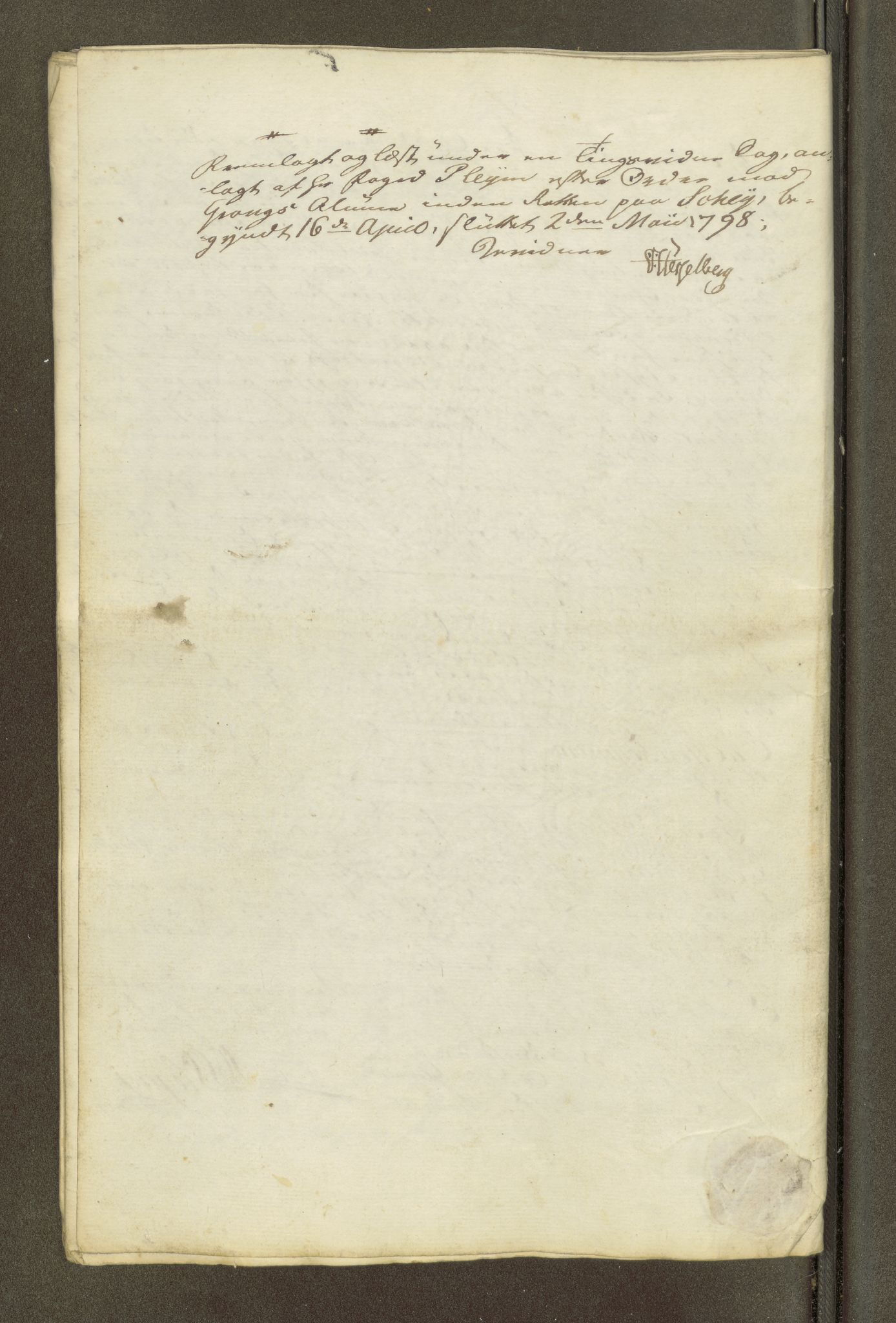 Namdal sorenskriveri, SAT/A-4133/1/1/1O/1Oa/L0007: Sivile og offentlige saker, 1798, p. 52