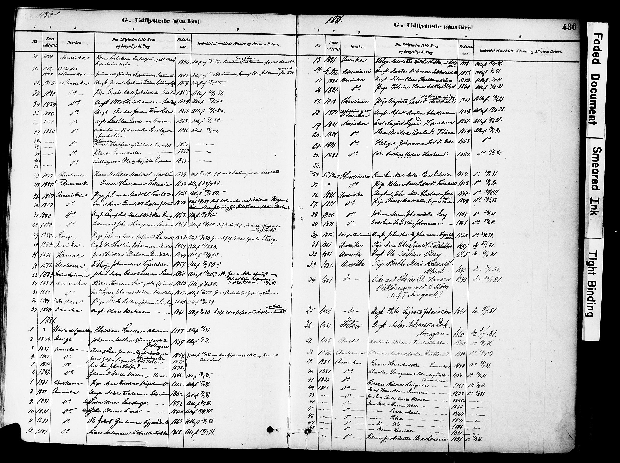 Østre Toten prestekontor, AV/SAH-PREST-104/H/Ha/Haa/L0006: Parish register (official) no. 6 /1, 1878-1896, p. 436