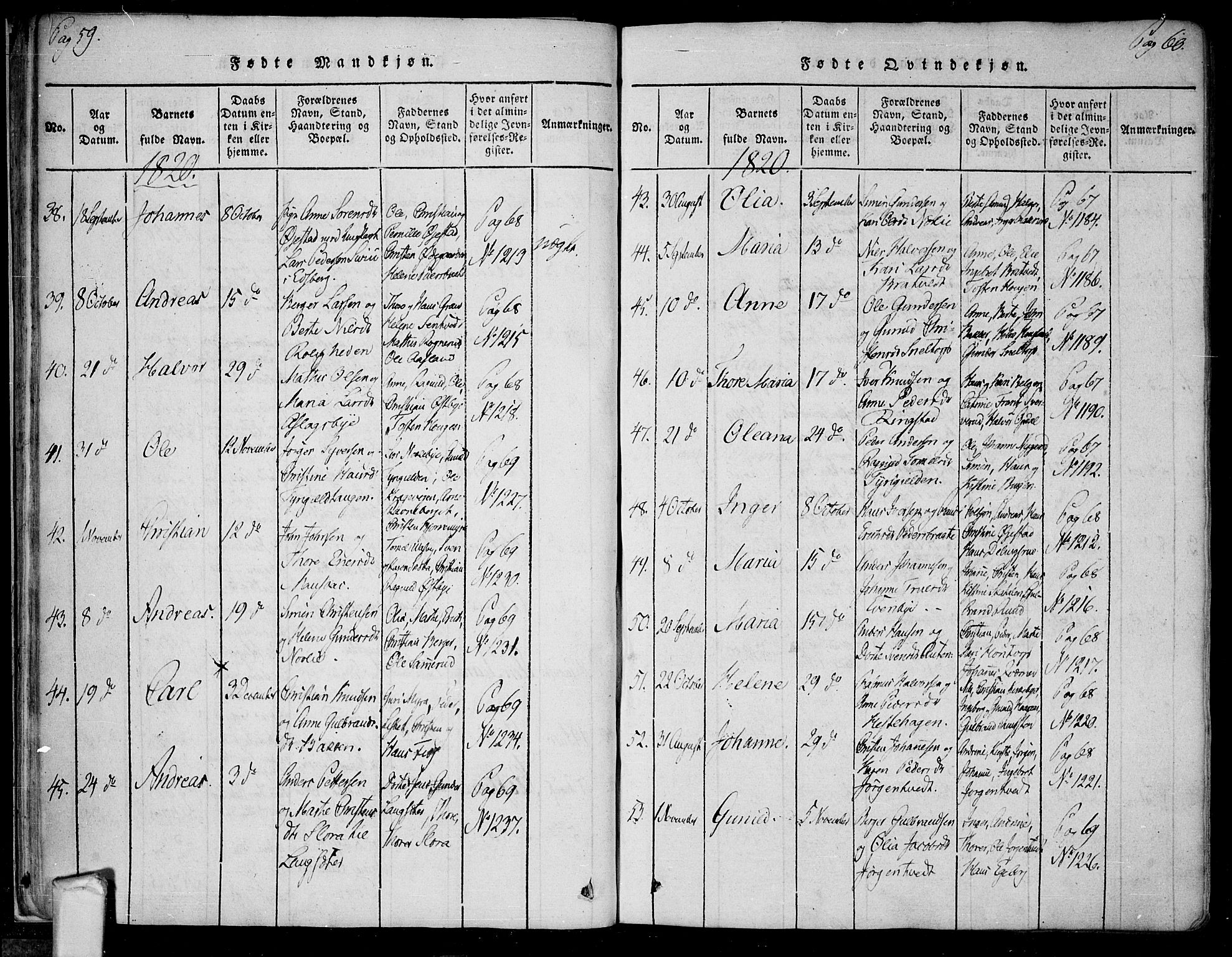 Trøgstad prestekontor Kirkebøker, SAO/A-10925/F/Fa/L0006: Parish register (official) no. I 6, 1815-1844, p. 59-60