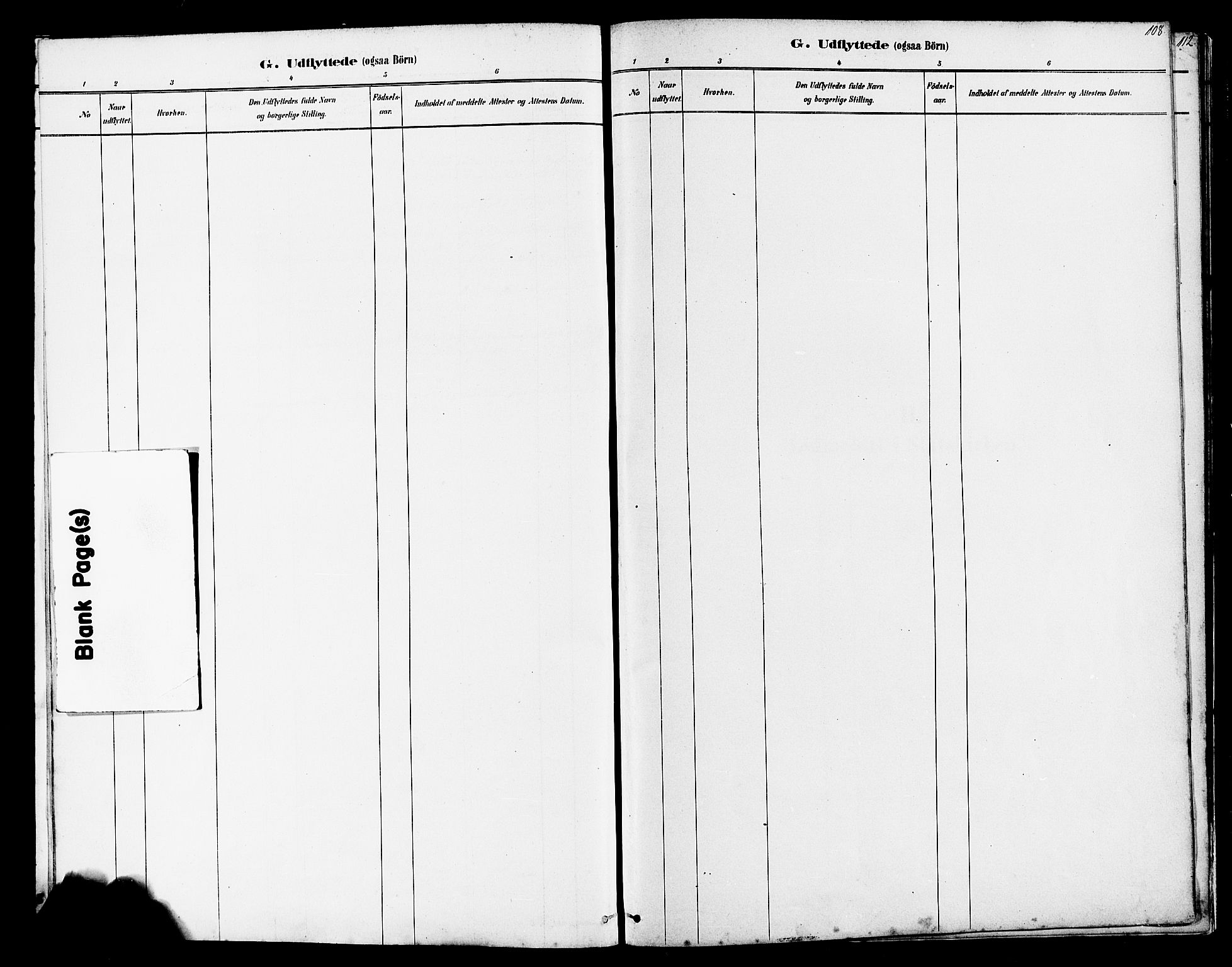 Finnøy sokneprestkontor, SAST/A-101825/H/Ha/Haa/L0010: Parish register (official) no. A 10, 1879-1890, p. 108