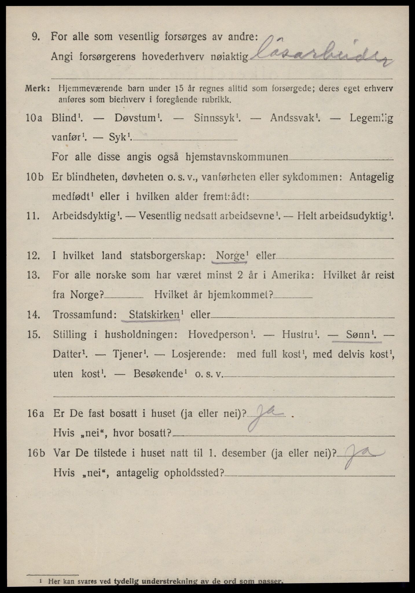 SAT, 1920 census for Vanylven, 1920, p. 3688