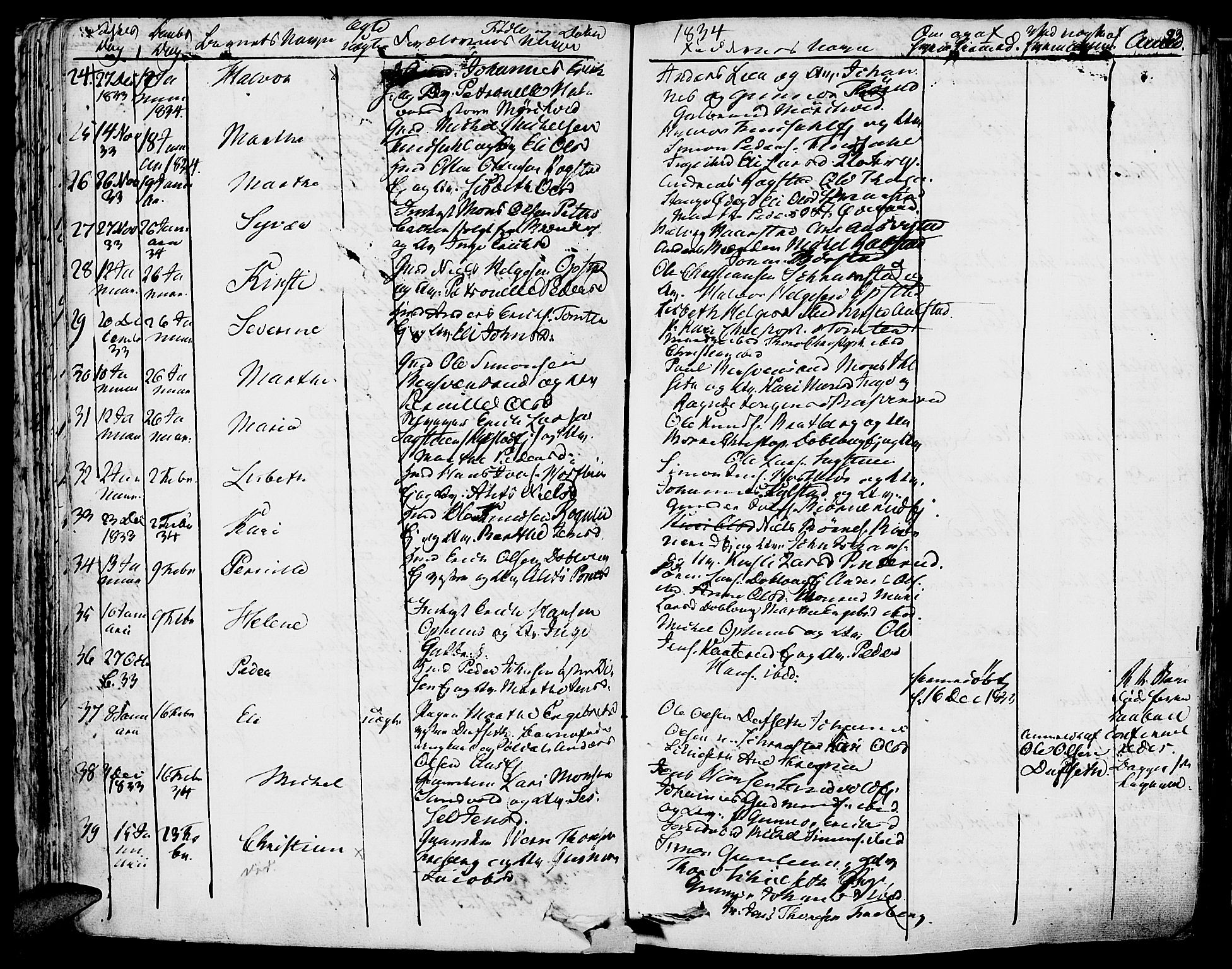 Vang prestekontor, Hedmark, AV/SAH-PREST-008/H/Ha/Haa/L0009: Parish register (official) no. 9, 1826-1841, p. 93