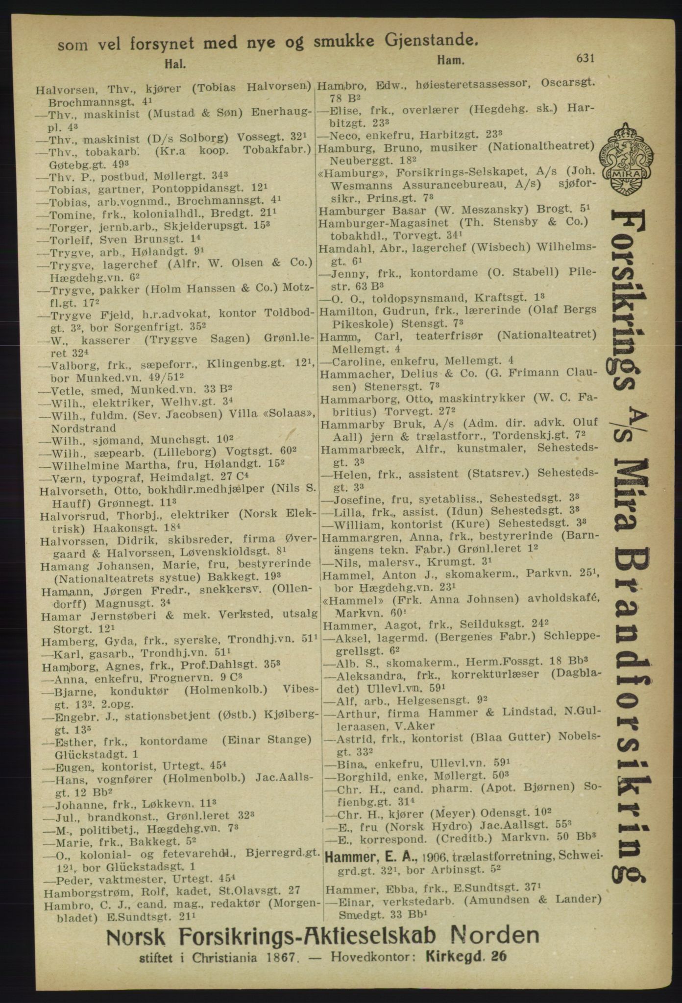 Kristiania/Oslo adressebok, PUBL/-, 1918, p. 656