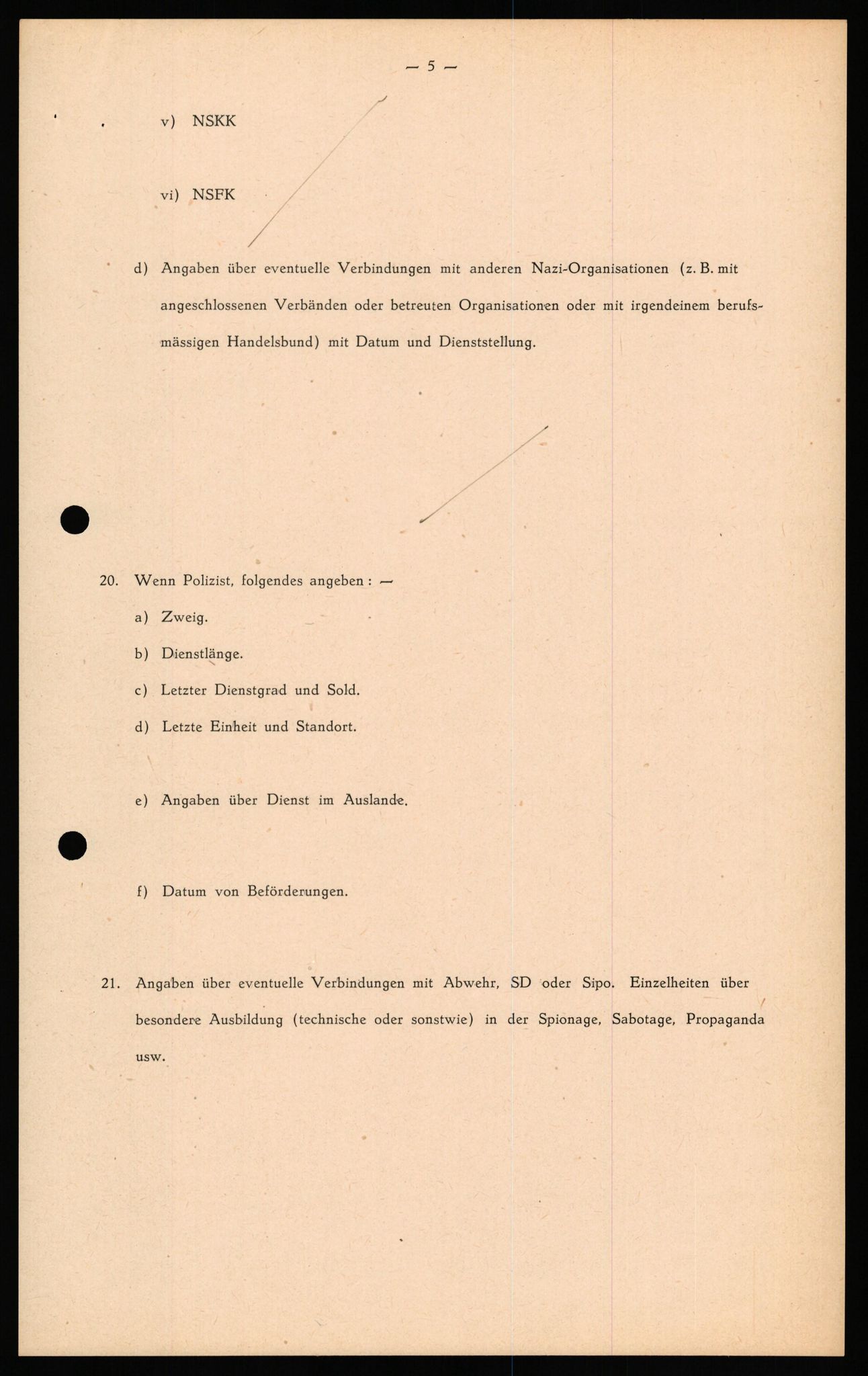 Forsvaret, Forsvarets overkommando II, RA/RAFA-3915/D/Db/L0041: CI Questionaires.  Diverse nasjonaliteter., 1945-1946, p. 323