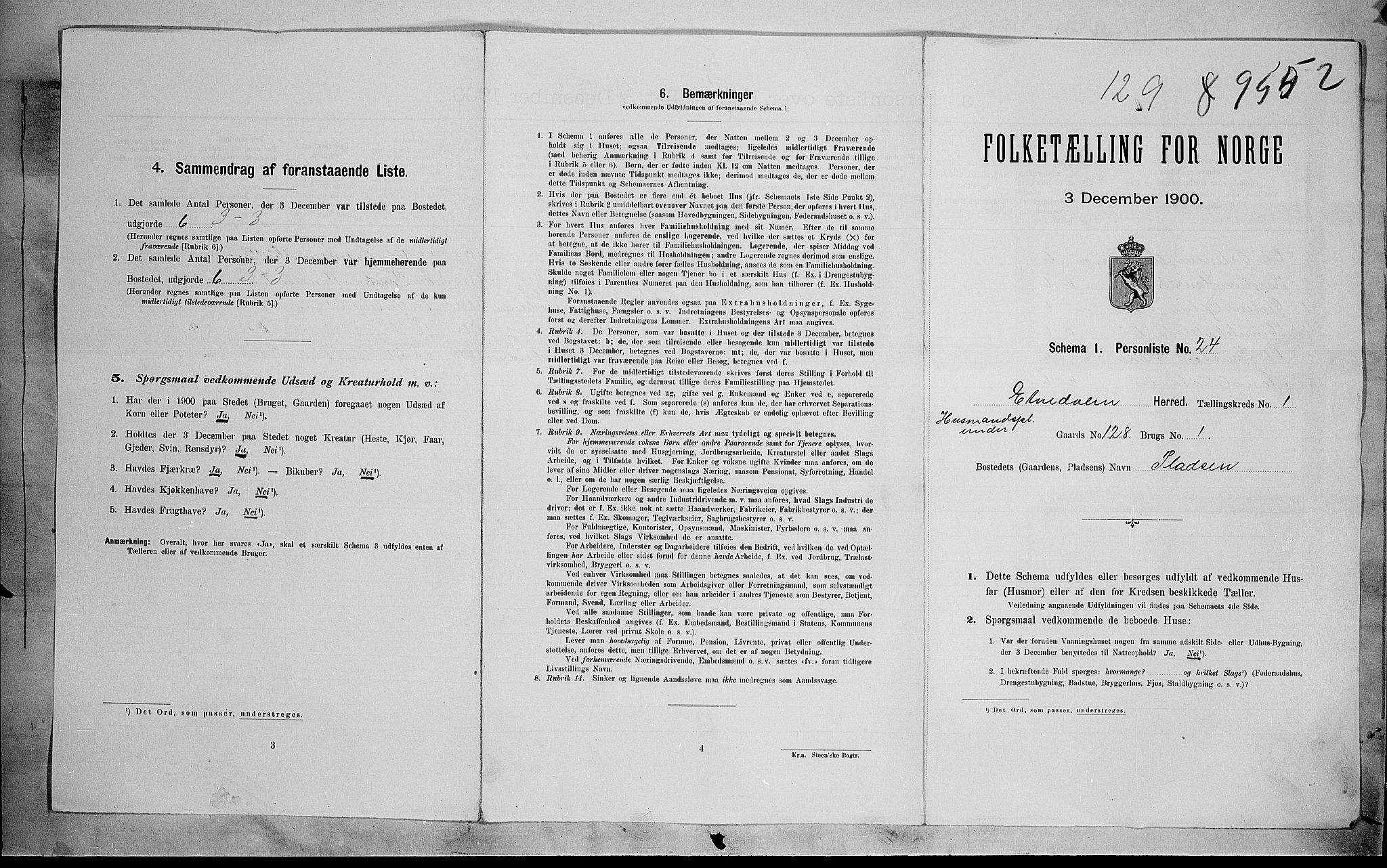 SAH, 1900 census for Etnedal, 1900, p. 31