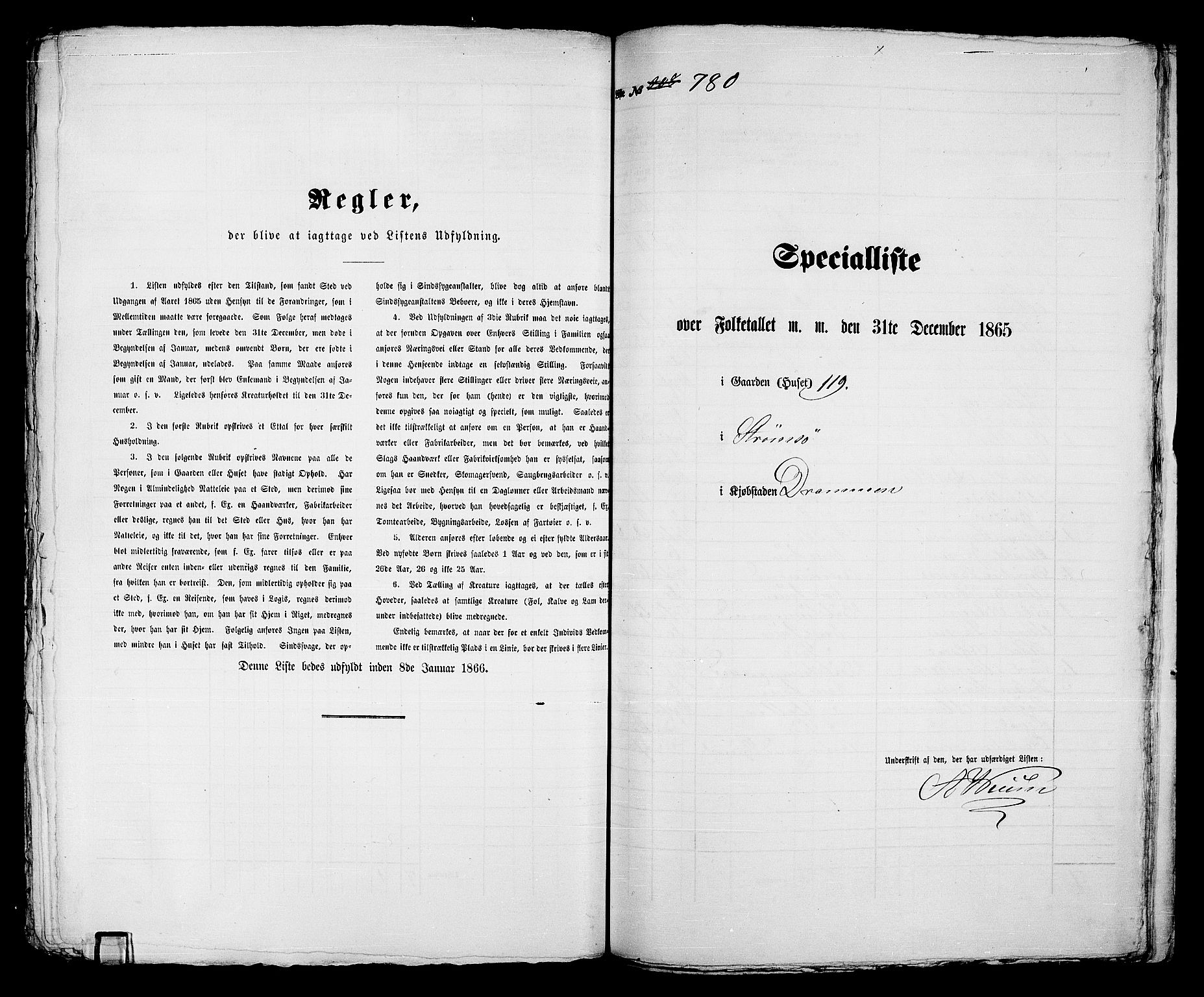 RA, 1865 census for Strømsø in Drammen, 1865, p. 373