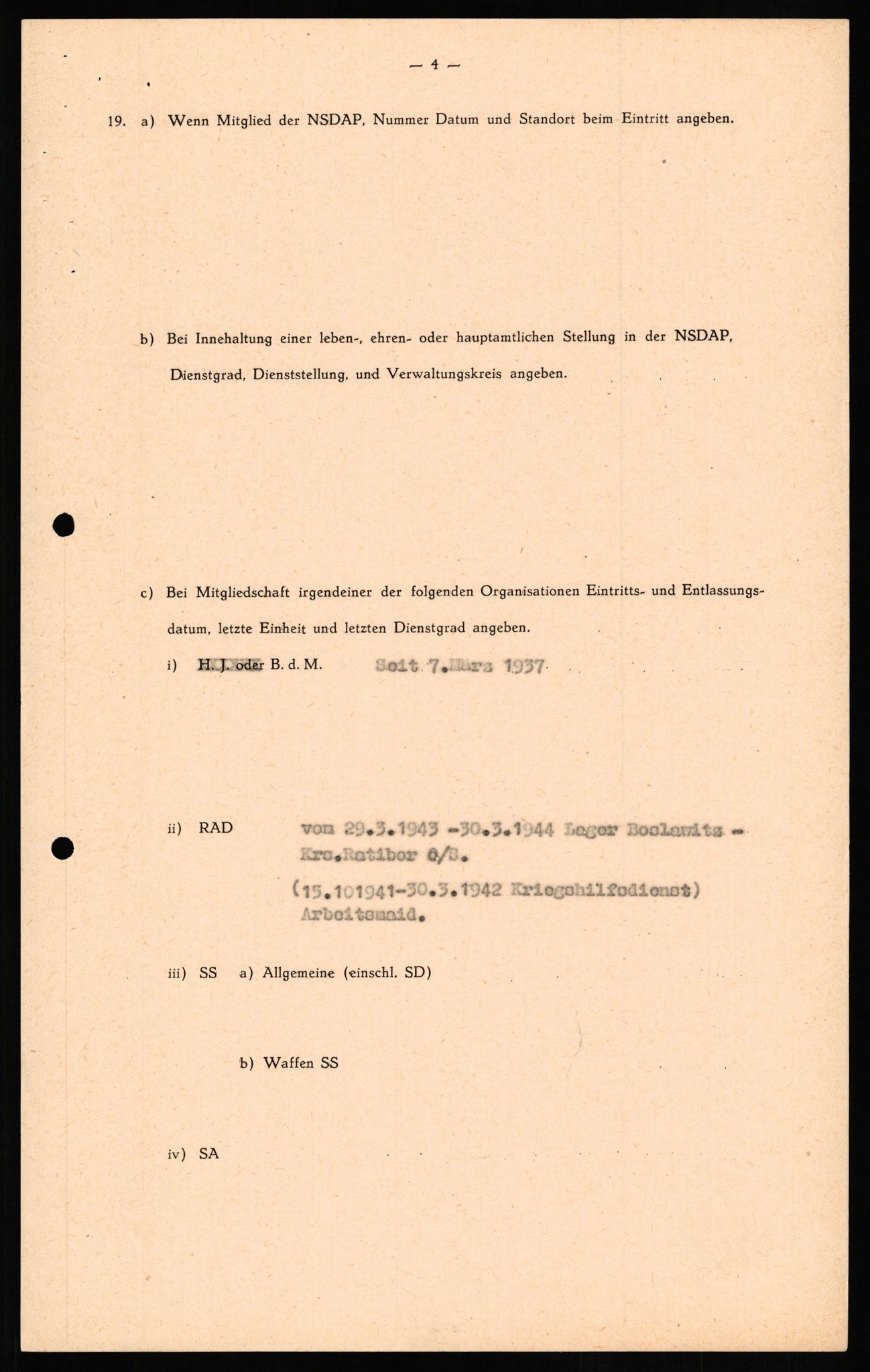 Forsvaret, Forsvarets overkommando II, RA/RAFA-3915/D/Db/L0014: CI Questionaires. Tyske okkupasjonsstyrker i Norge. Tyskere., 1945-1946, p. 420