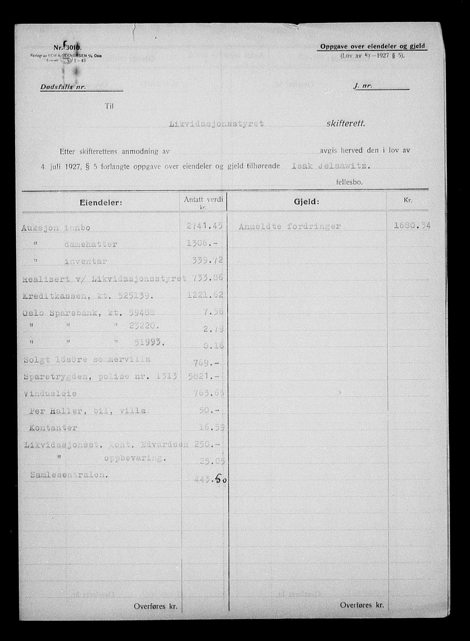 Justisdepartementet, Tilbakeføringskontoret for inndratte formuer, AV/RA-S-1564/H/Hc/Hcc/L0948: --, 1945-1947, p. 121