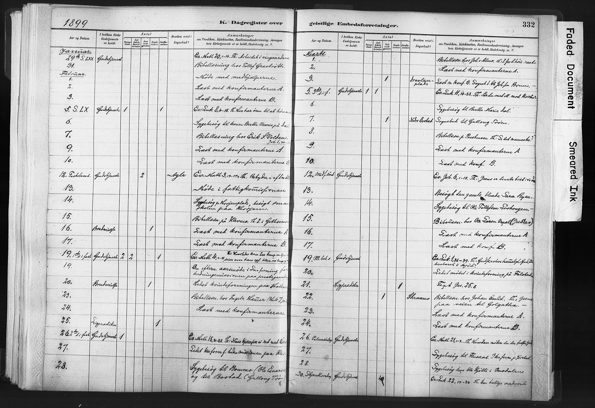 Ministerialprotokoller, klokkerbøker og fødselsregistre - Nord-Trøndelag, SAT/A-1458/749/L0474: Parish register (official) no. 749A08, 1887-1903, p. 332
