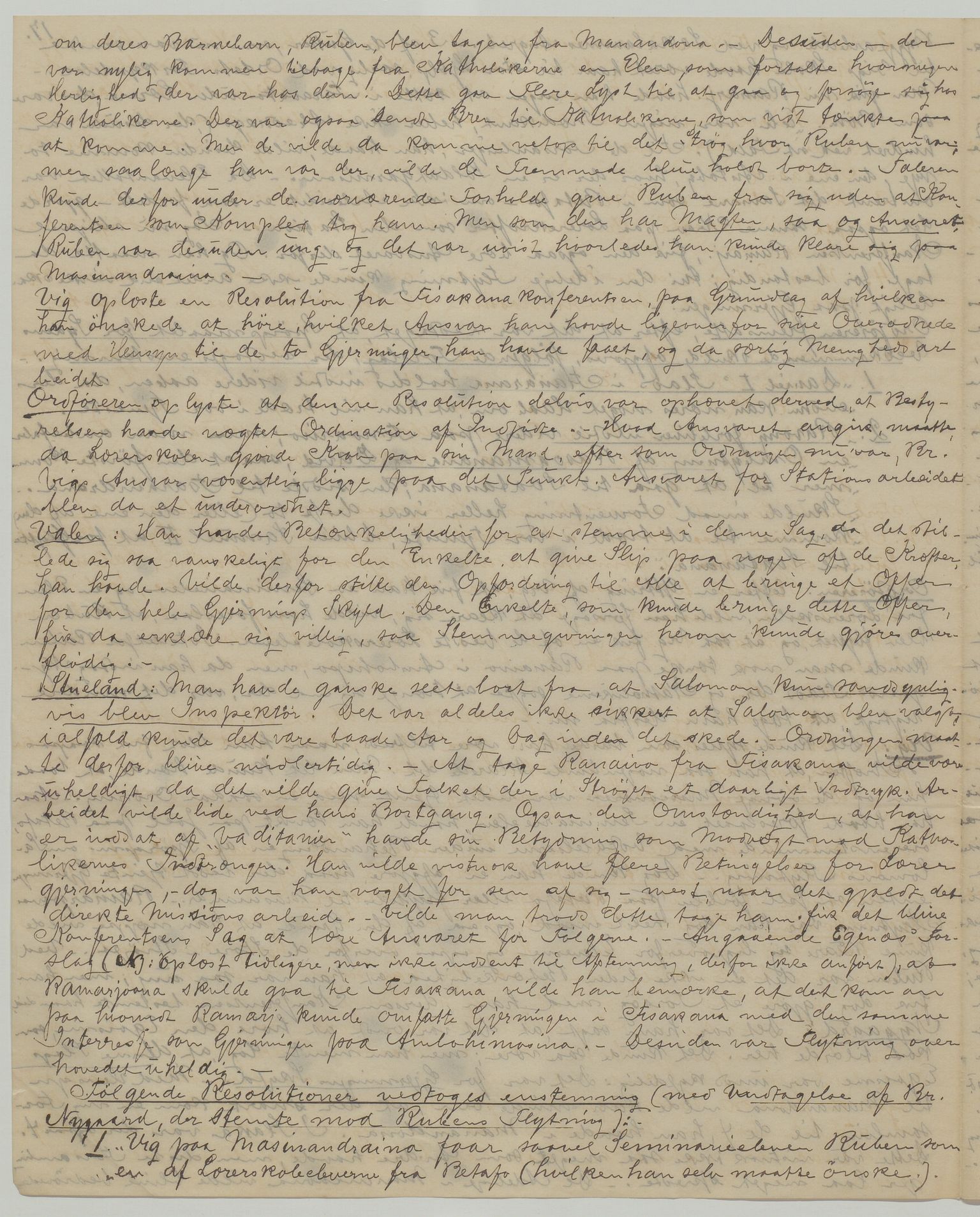 Det Norske Misjonsselskap - hovedadministrasjonen, VID/MA-A-1045/D/Da/Daa/L0035/0012: Konferansereferat og årsberetninger / Konferansereferat fra Madagaskar Innland., 1881