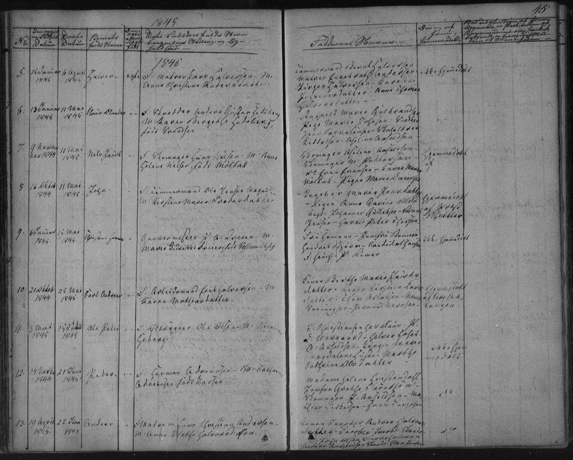 Kragerø kirkebøker, SAKO/A-278/F/Fa/L0005: Parish register (official) no. 5, 1832-1847, p. 45