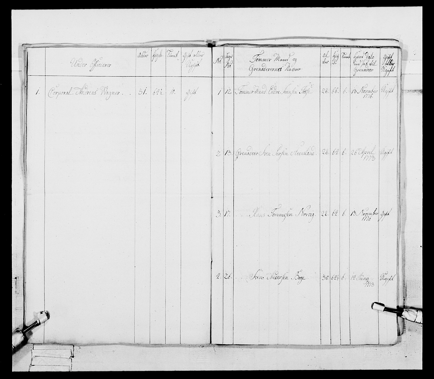 Generalitets- og kommissariatskollegiet, Det kongelige norske kommissariatskollegium, AV/RA-EA-5420/E/Eh/L0094: 2. Bergenhusiske nasjonale infanteriregiment, 1776-1779, p. 329