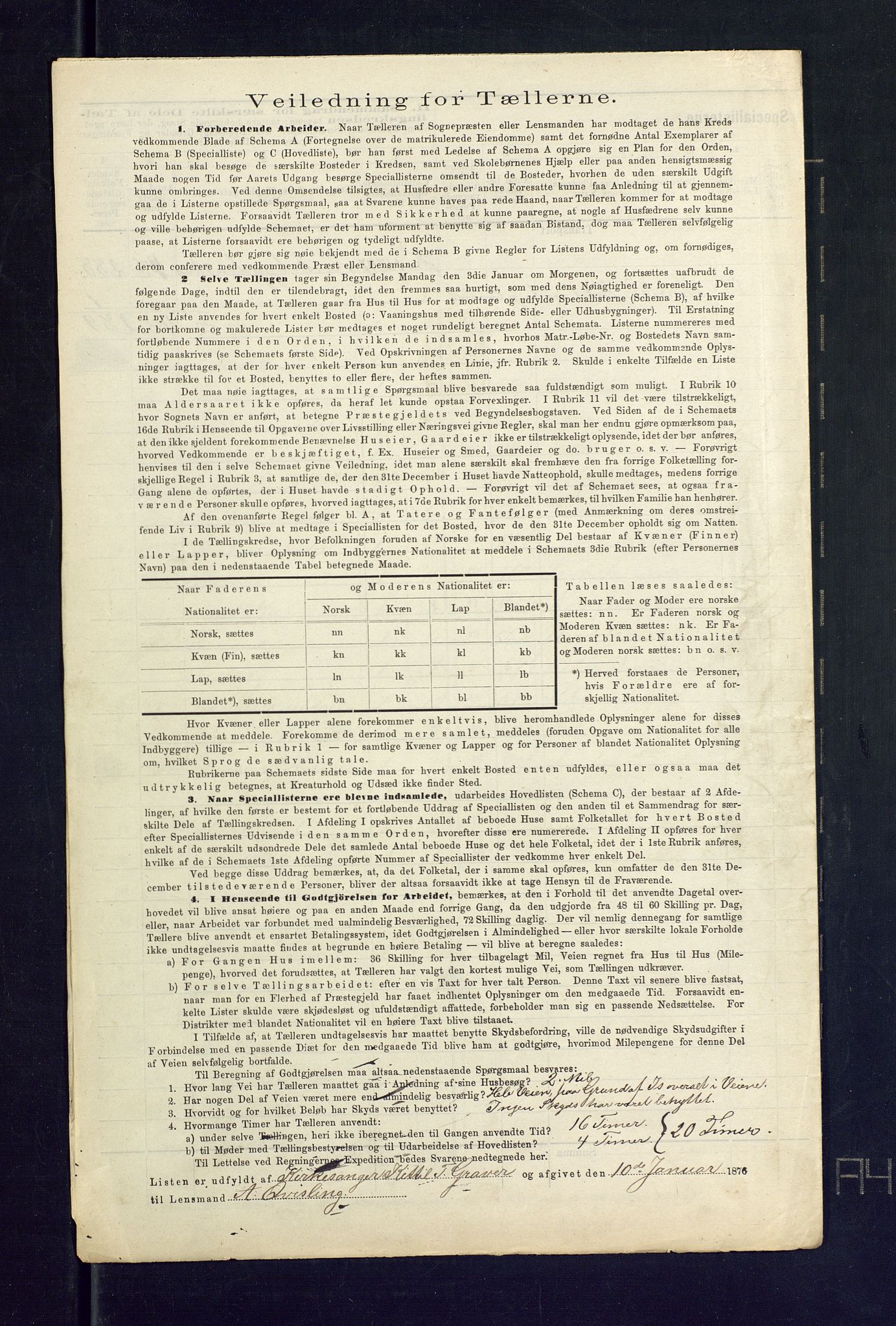 SAKO, 1875 census for 0831P Moland, 1875, p. 20