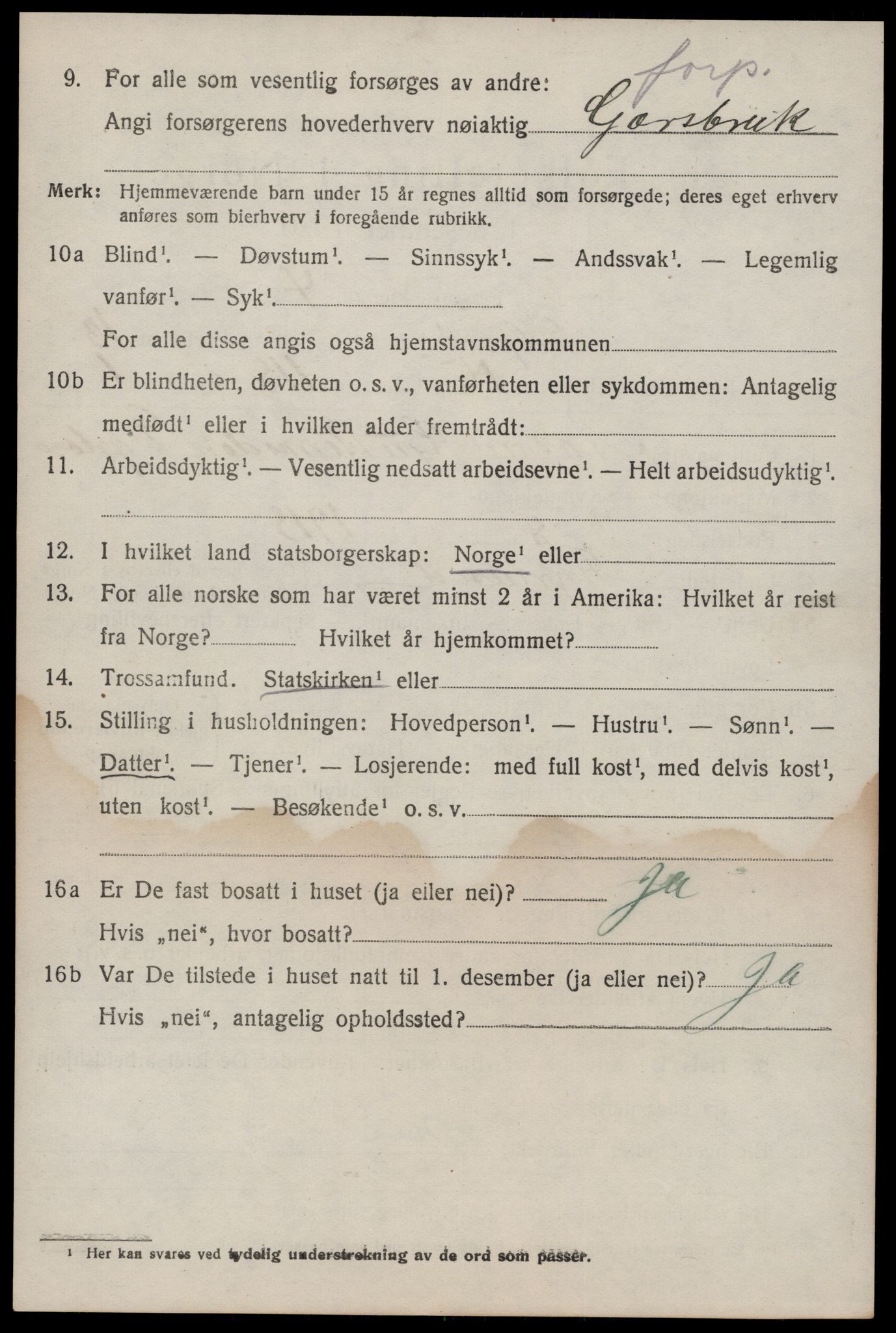 SAKO, 1920 census for Seljord, 1920, p. 6149